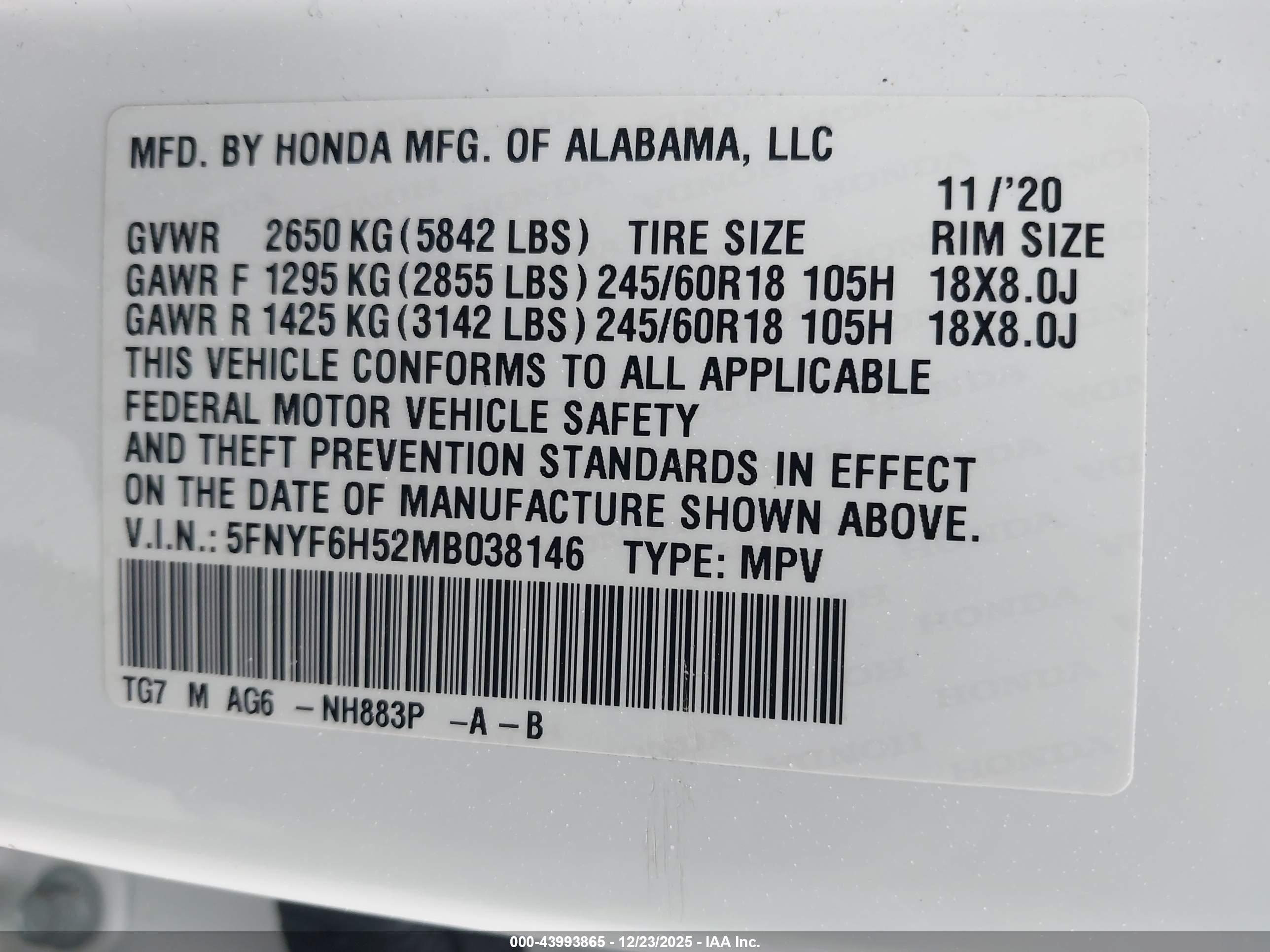 HONDA PILOT image 9