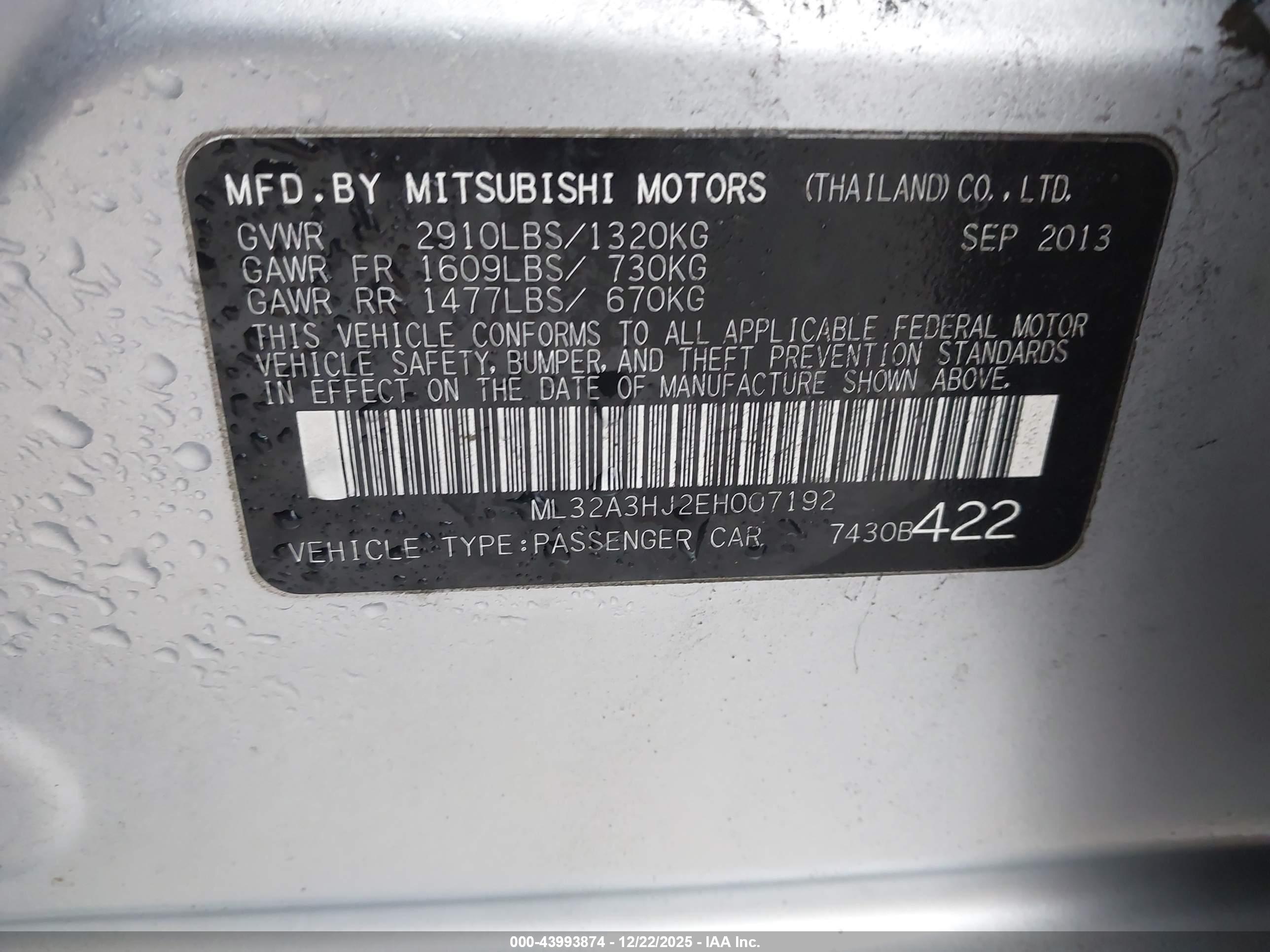 MITSUBISHI MIRAGE image 9