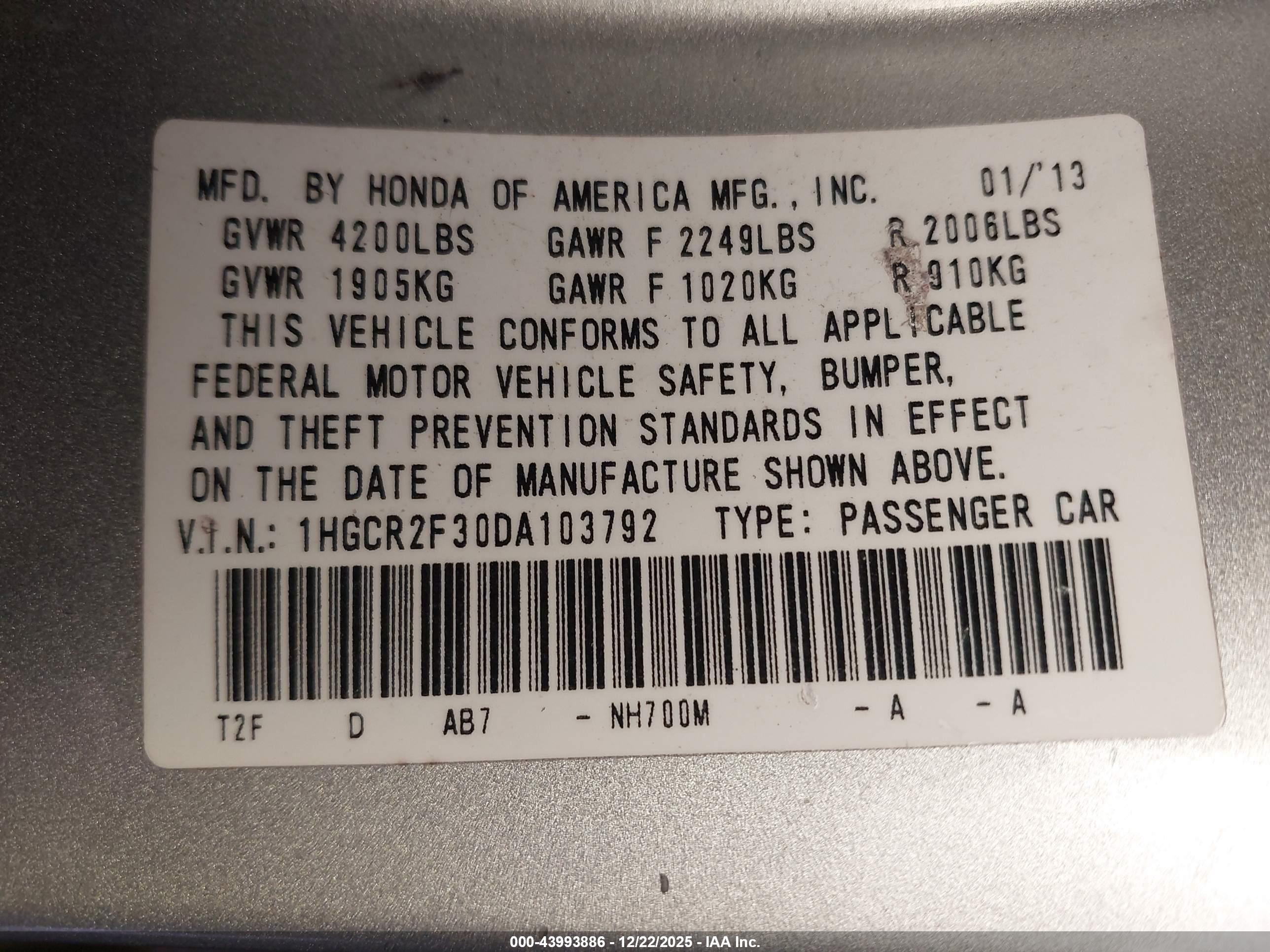 HONDA ACCORD image 9