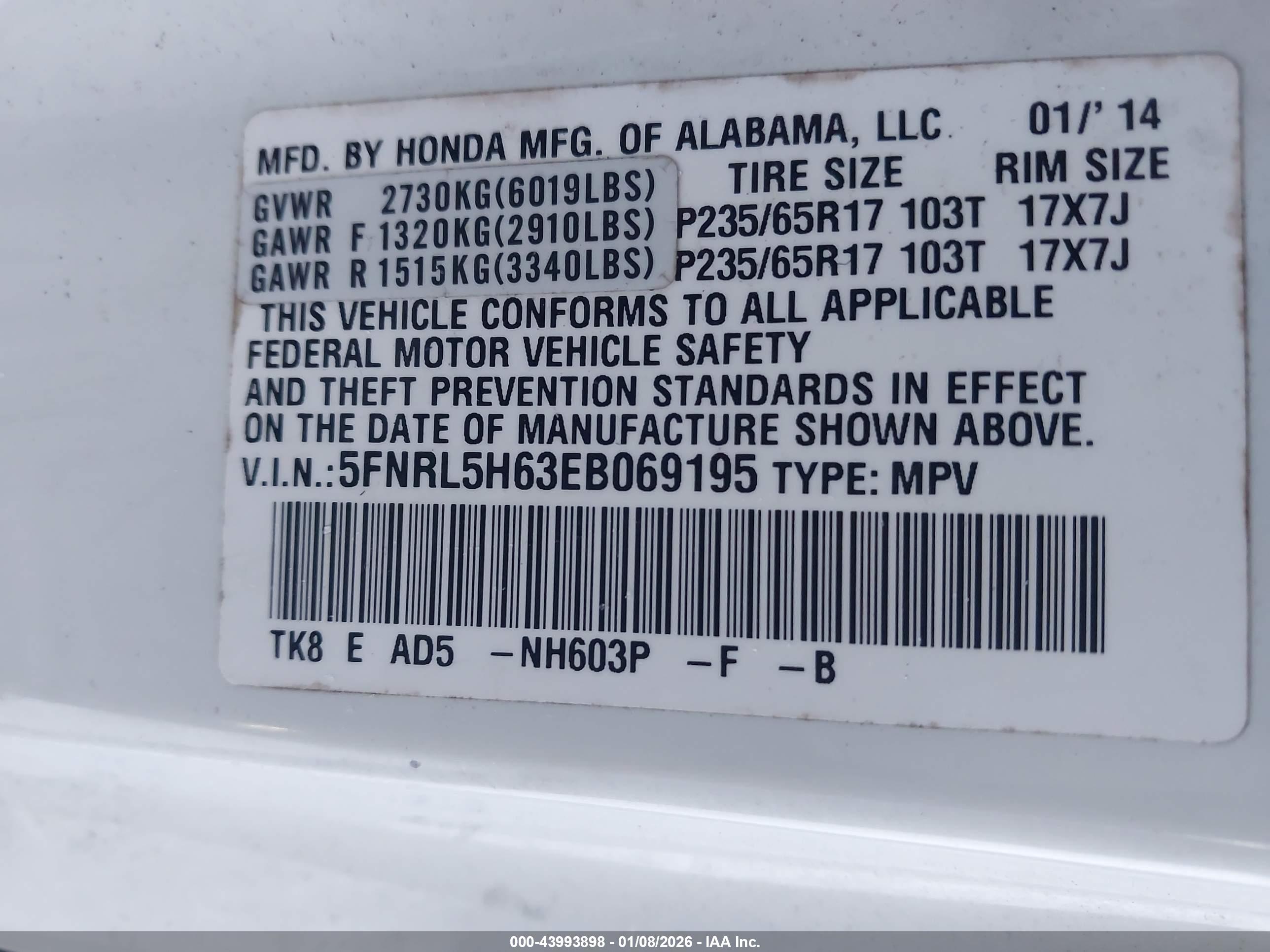 HONDA ODYSSEY image 9