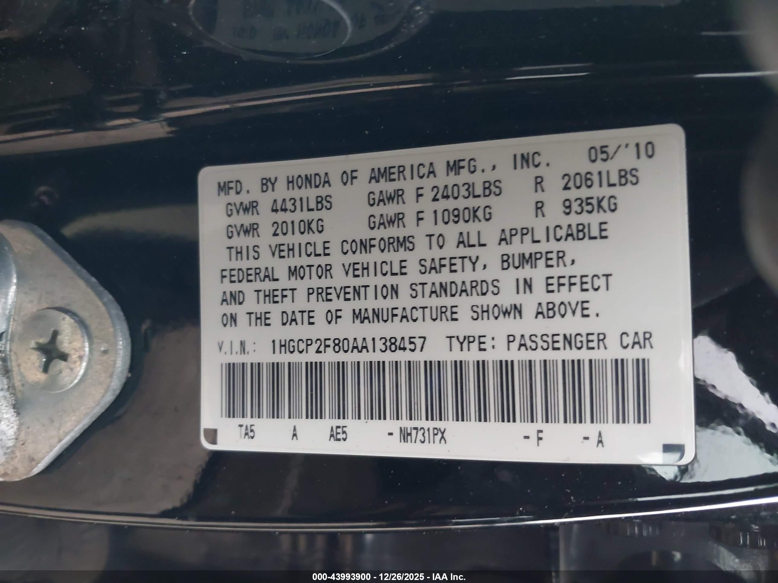 HONDA ACCORD image 9
