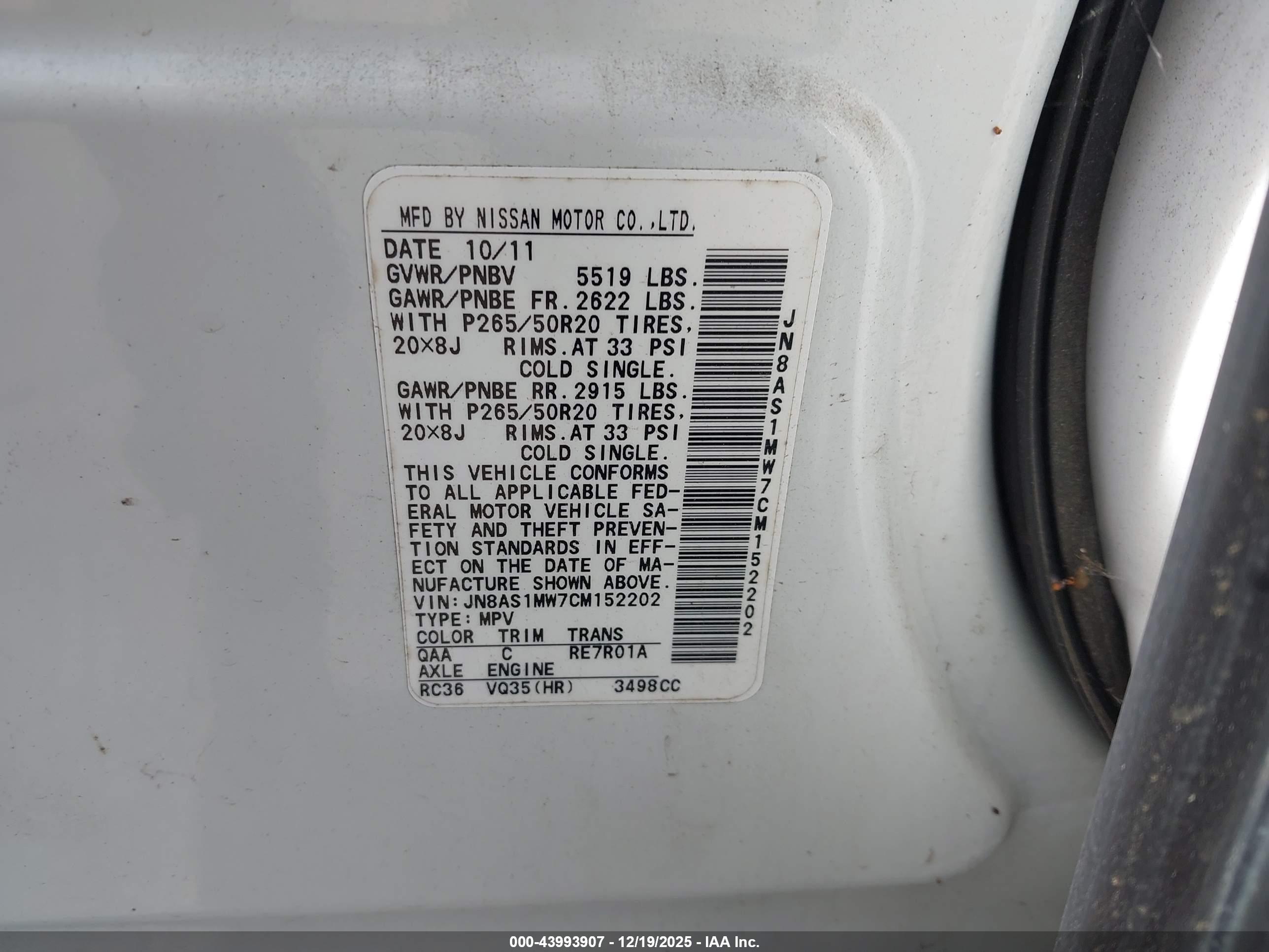 INFINITI FX35 image 9