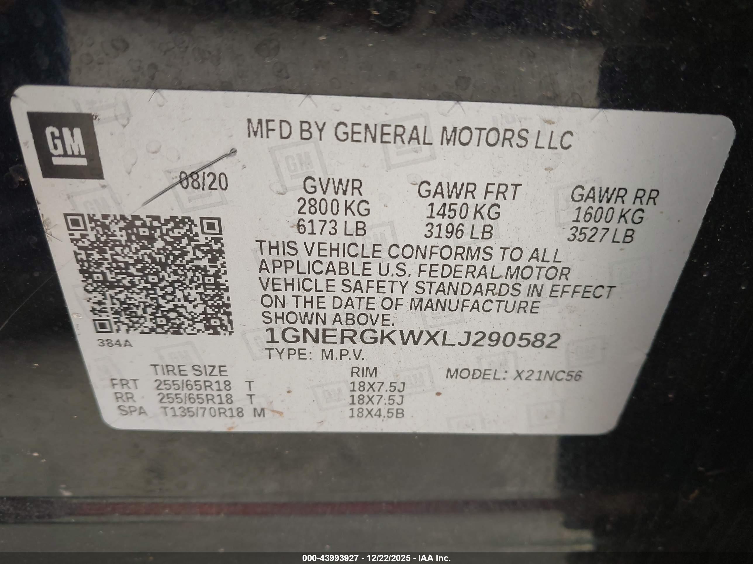 CHEVROLET TRAVERSE image 9