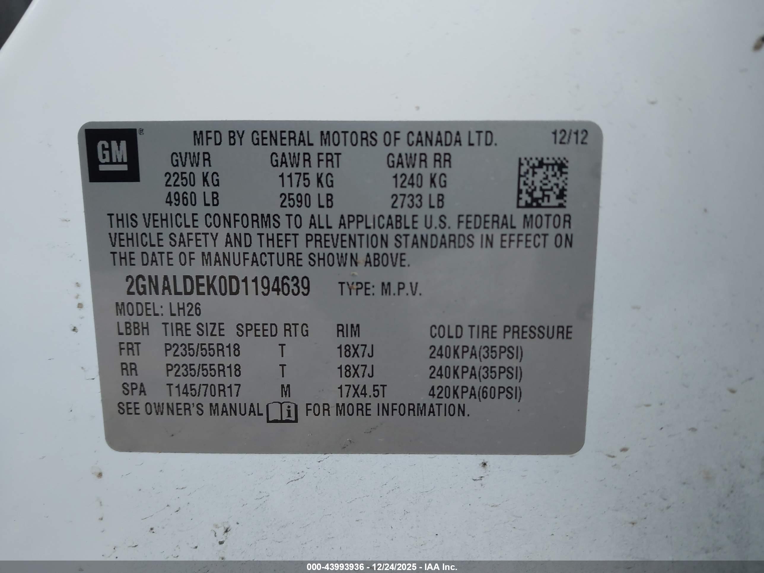 CHEVROLET EQUINOX image 9