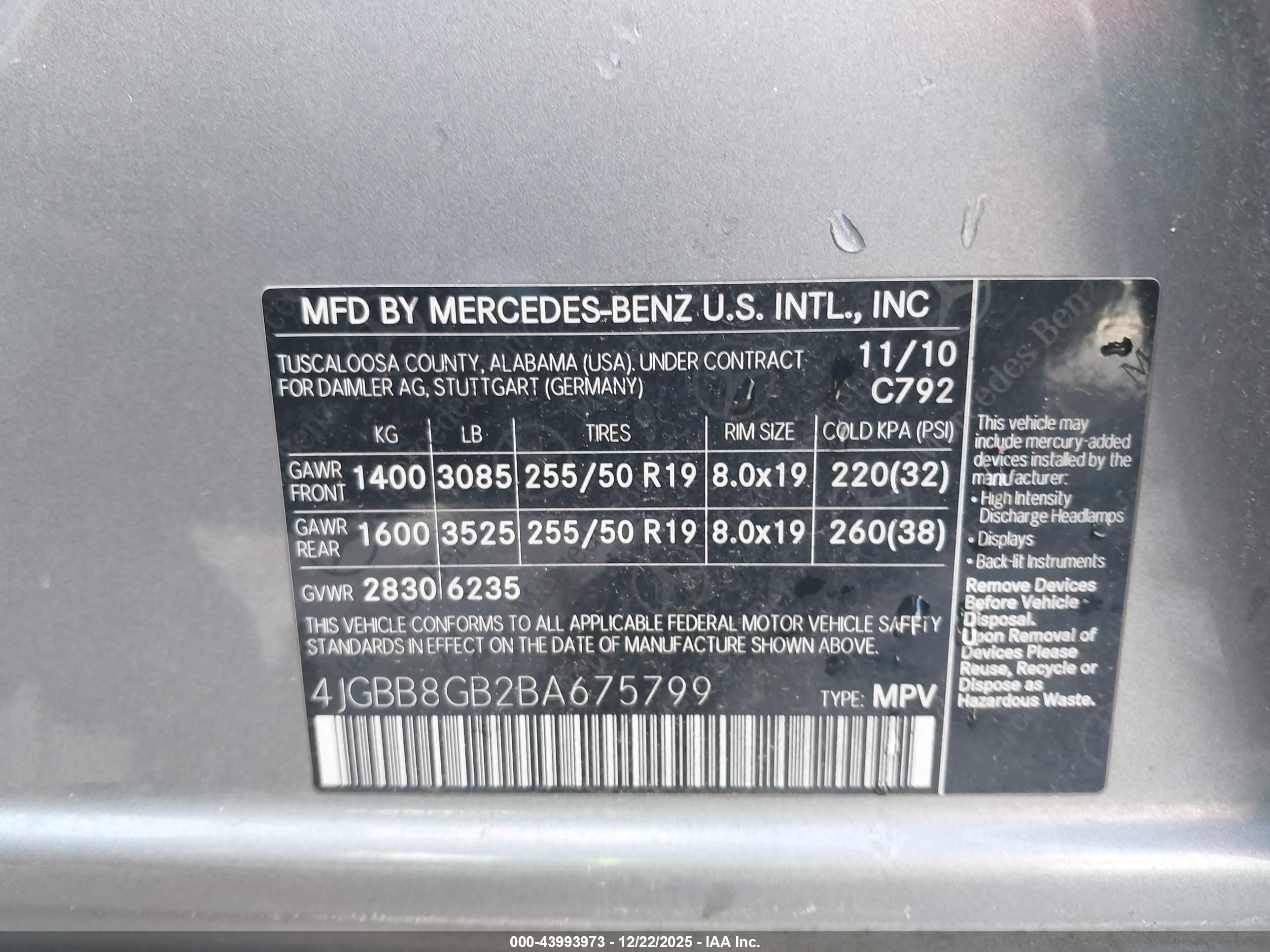 MERCEDES-BENZ ML image 9