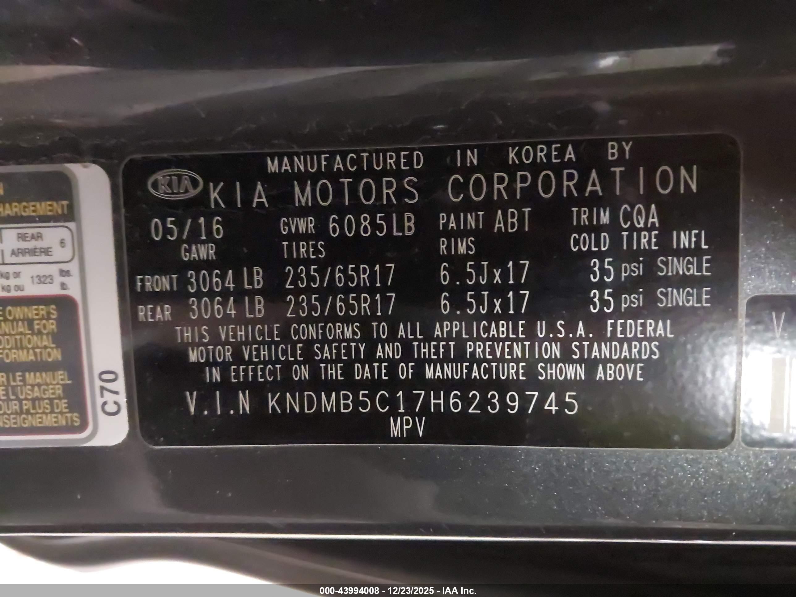 KIA SEDONA image 9