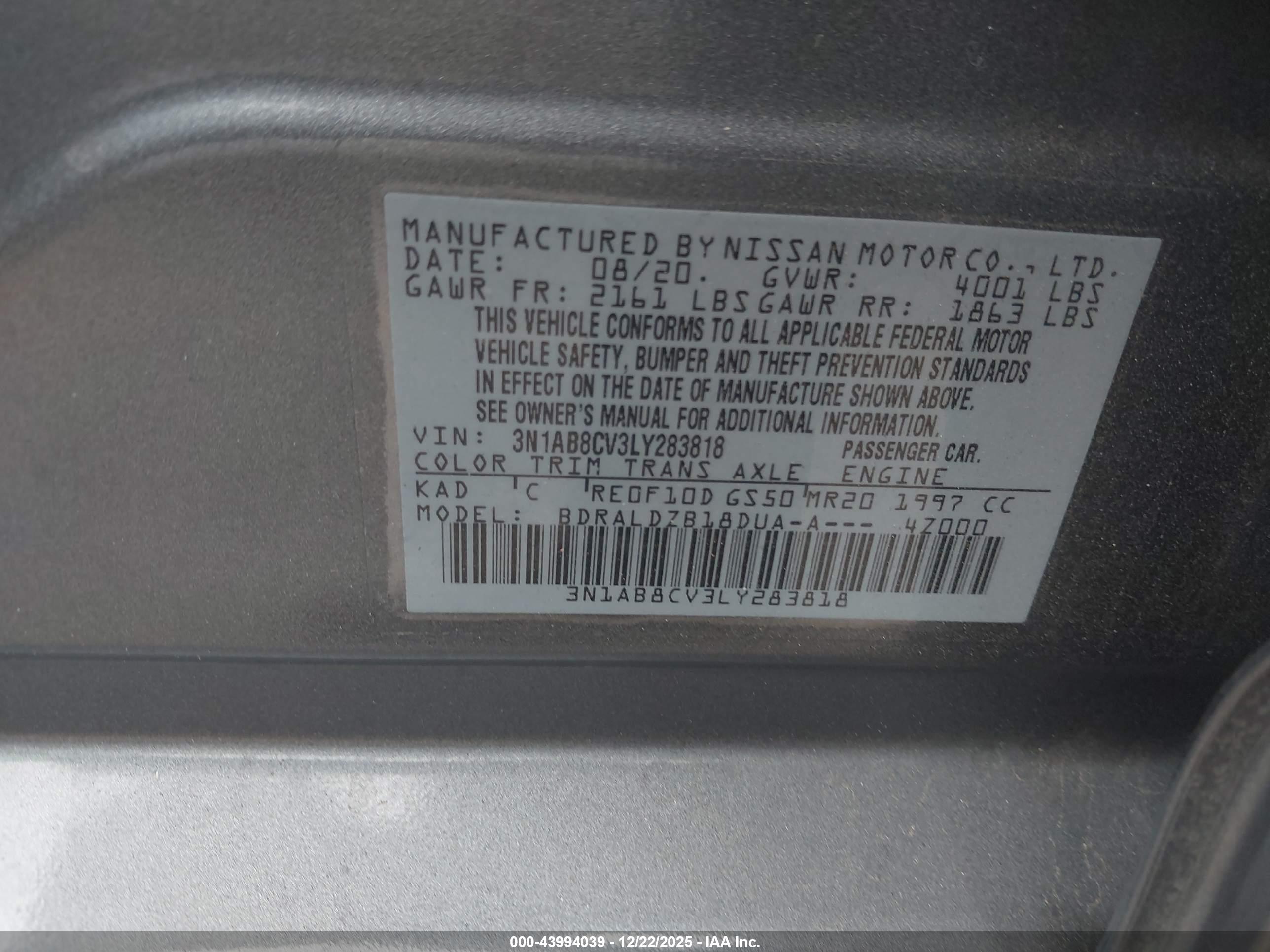 NISSAN SENTRA image 9