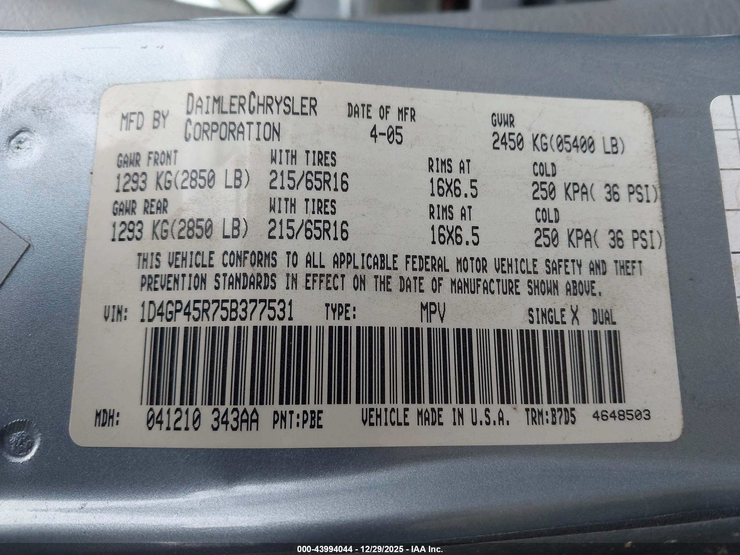 DODGE CARAVAN image 9