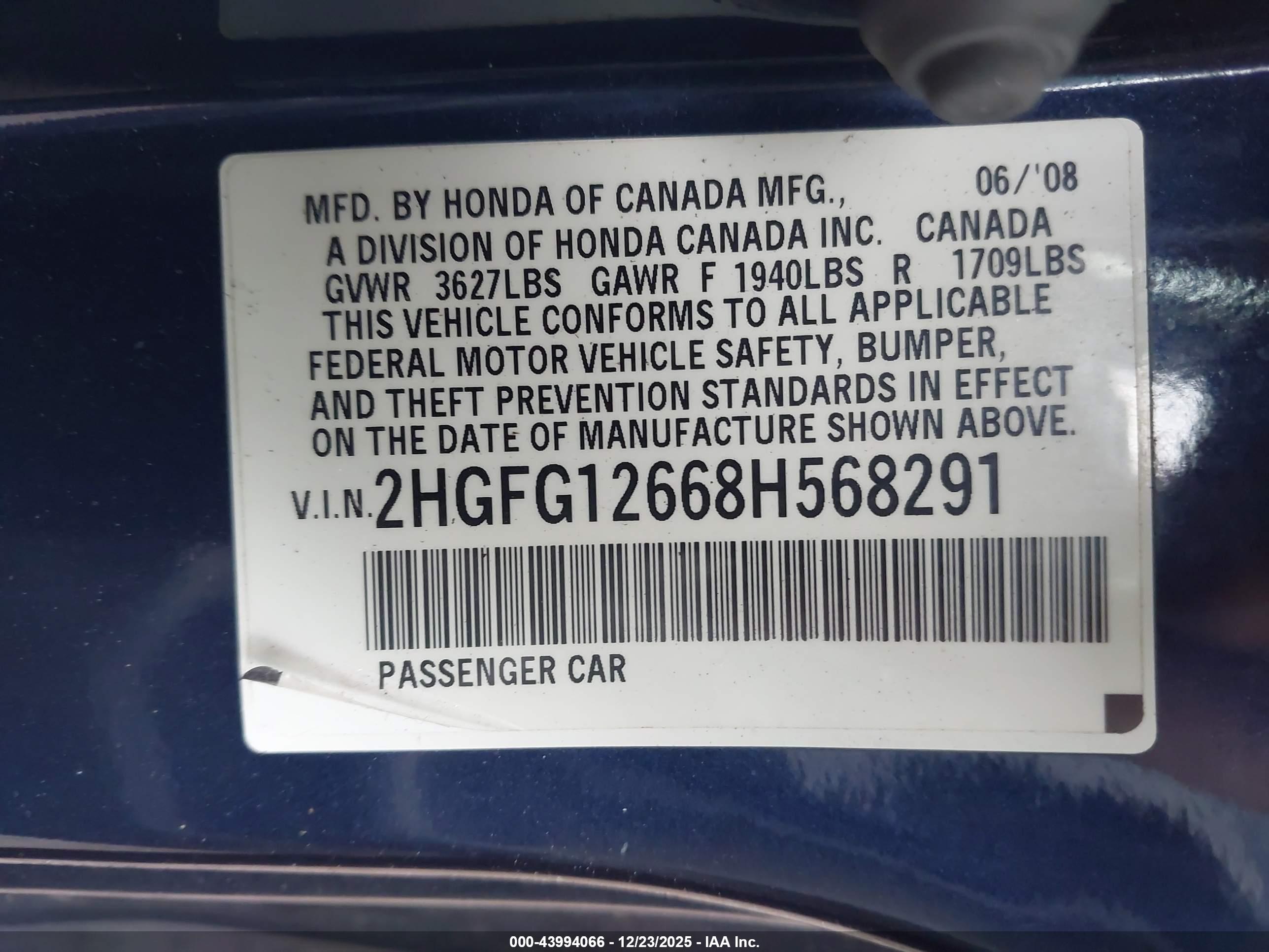 HONDA CIVIC image 9