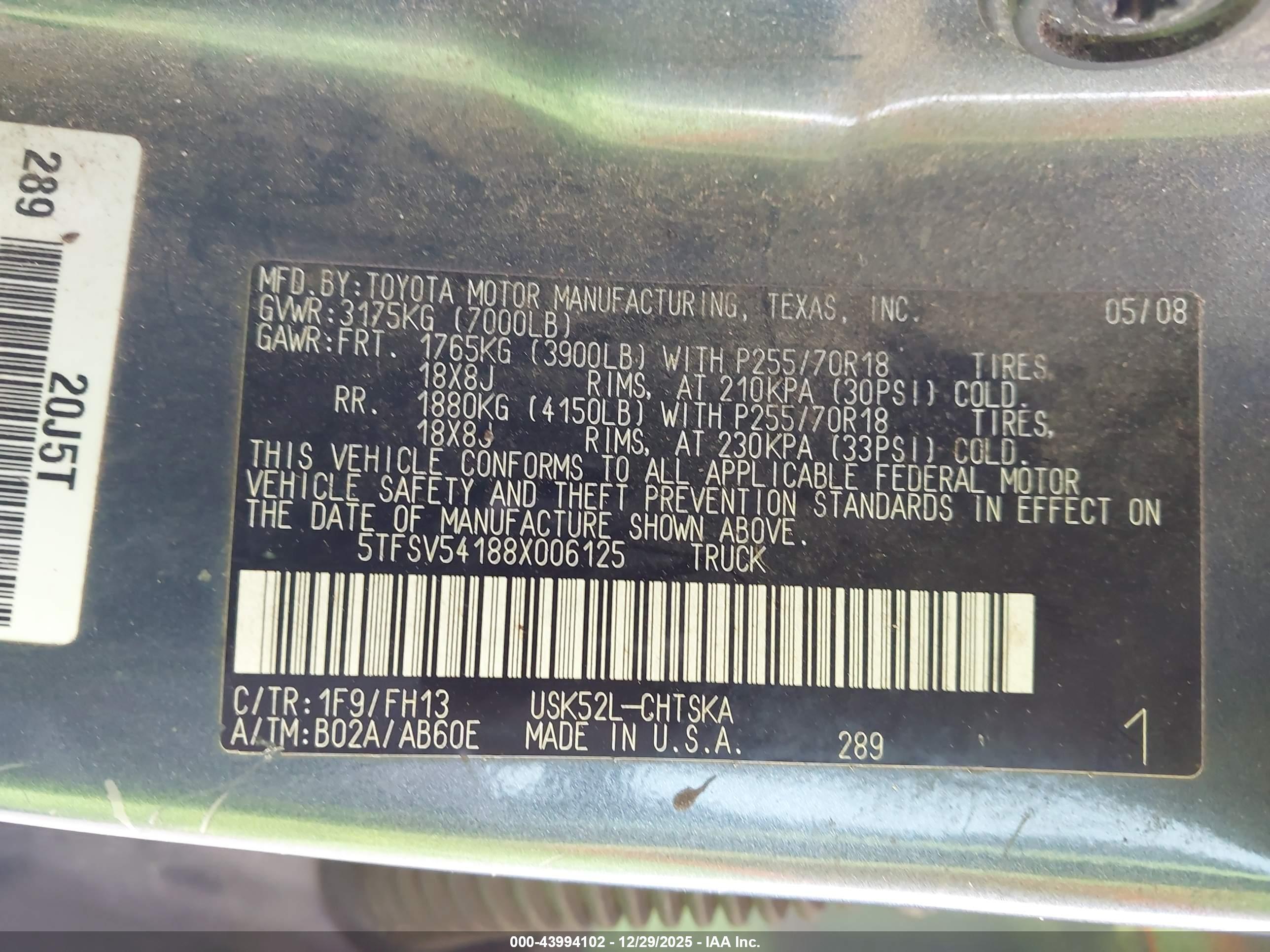 TOYOTA TUNDRA image 9