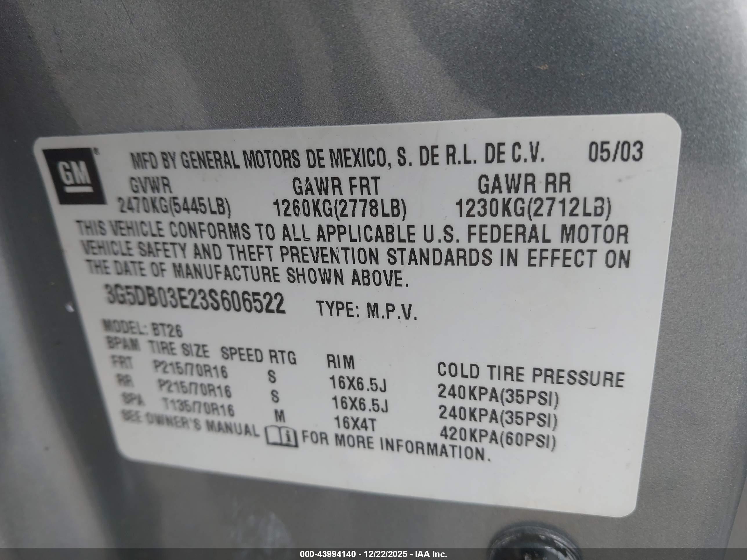 BUICK RENDEZVOUS image 9