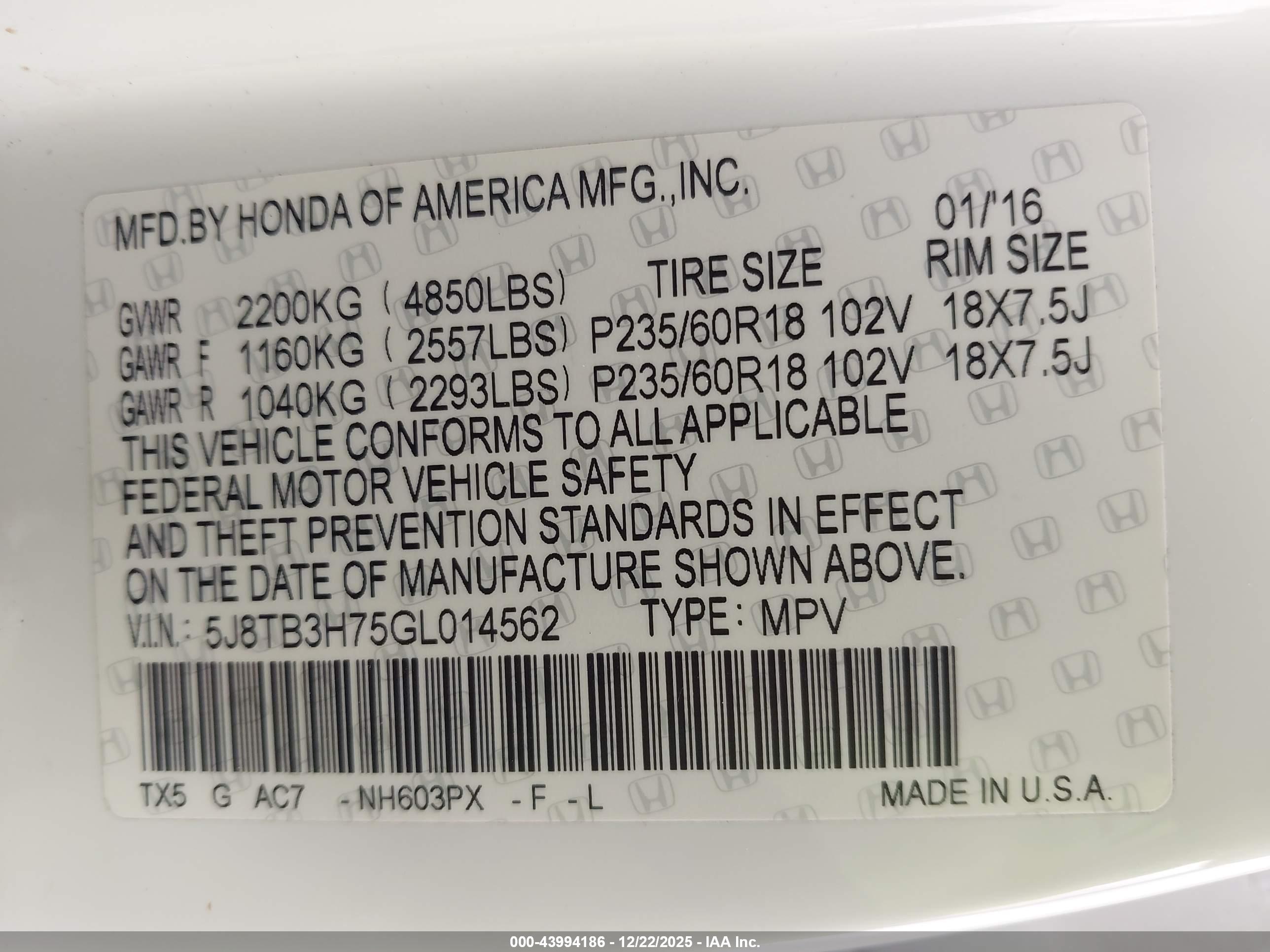 ACURA RDX image 9