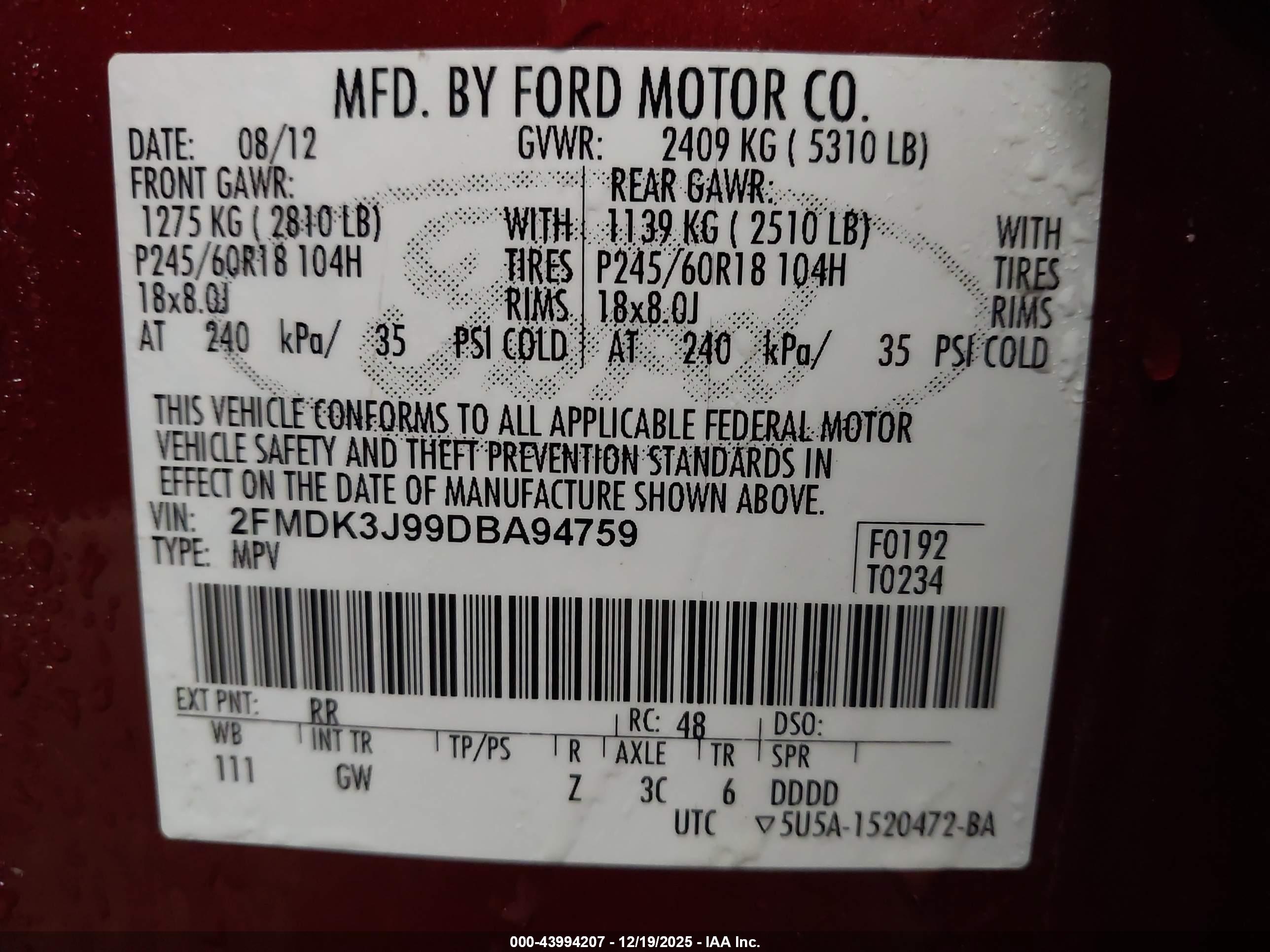 FORD EDGE image 9