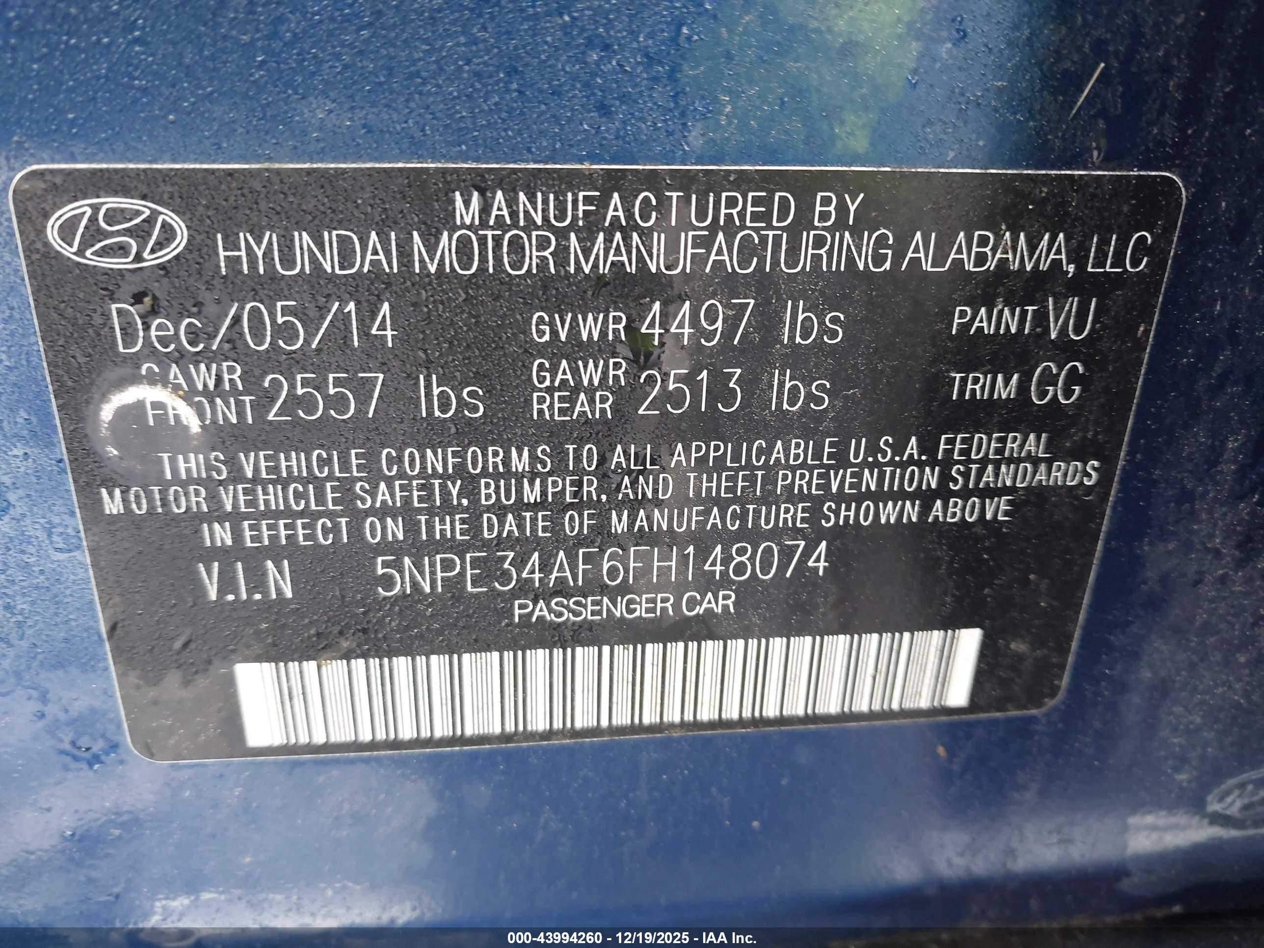 HYUNDAI SONATA image 9