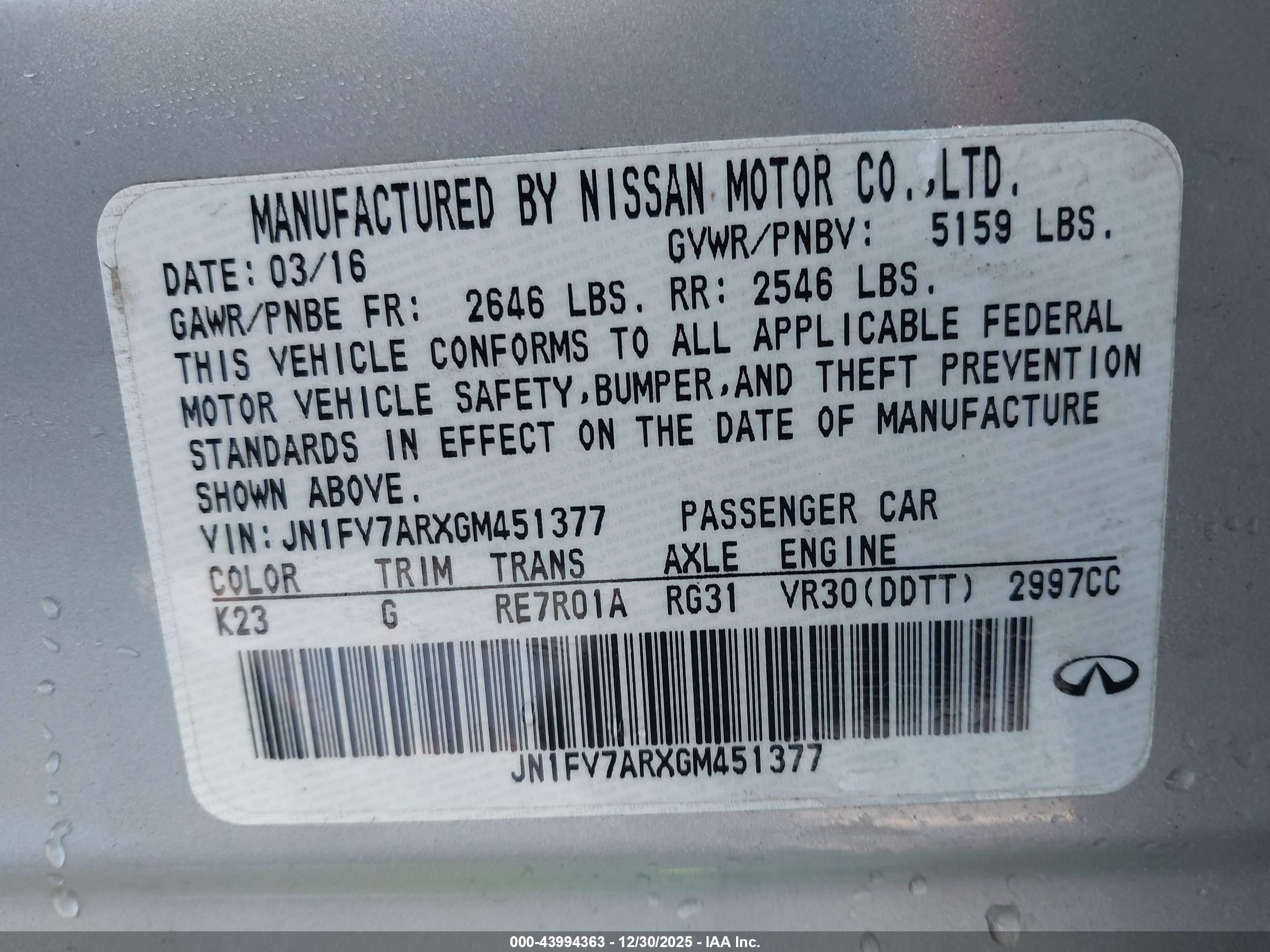 INFINITI Q50 image 9