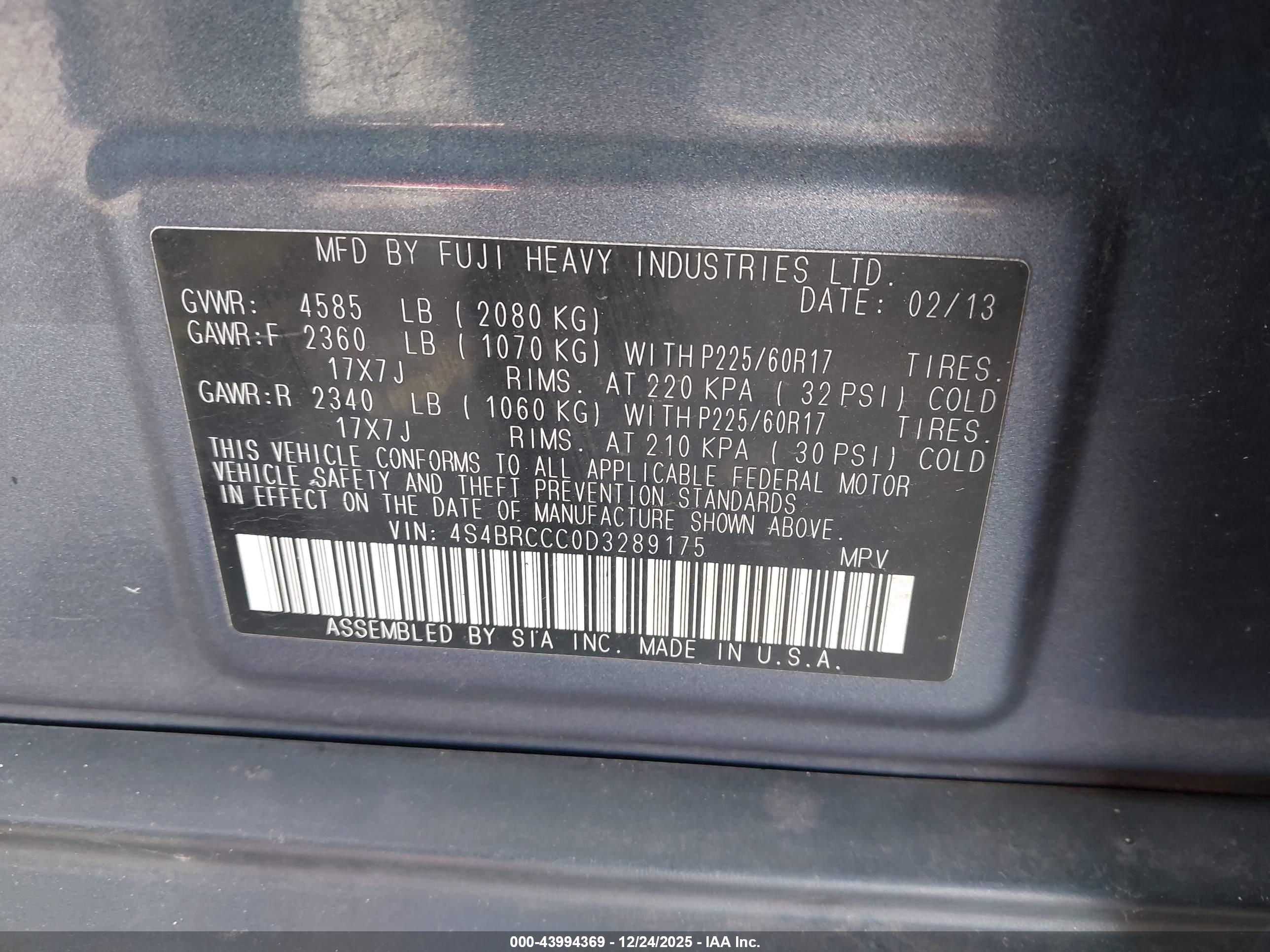 SUBARU OUTBACK image 9