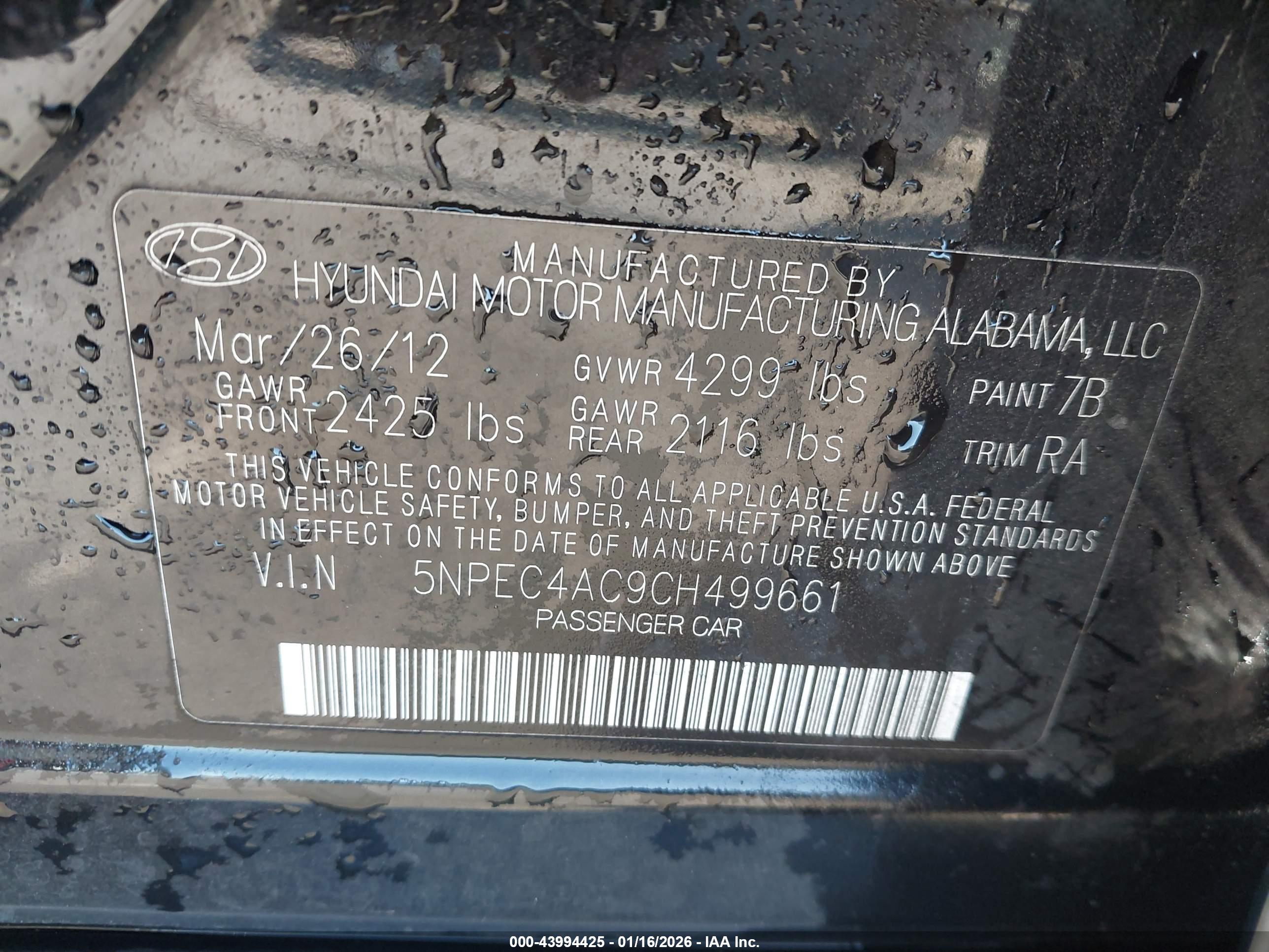 HYUNDAI SONATA image 9