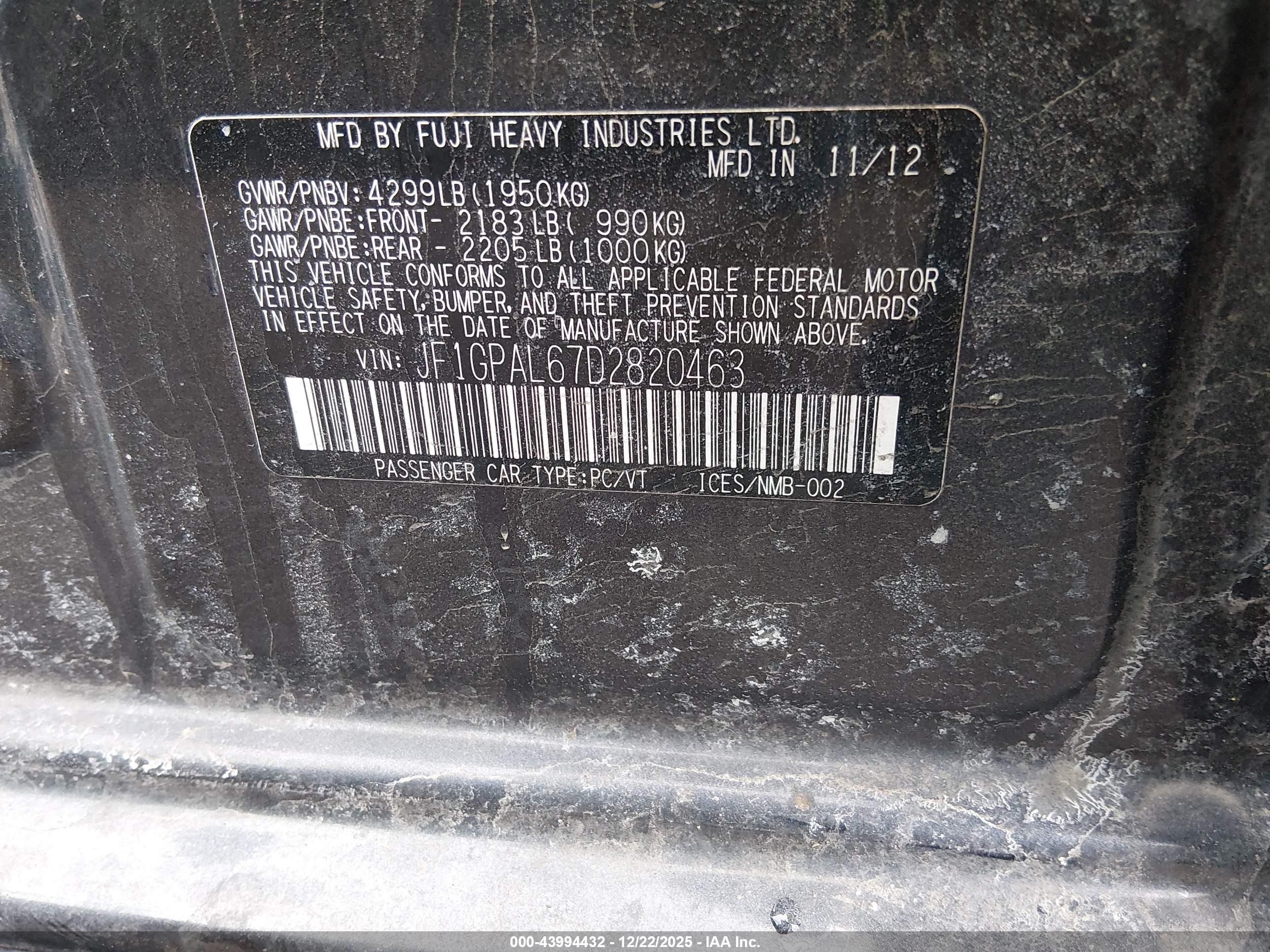 SUBARU IMPREZA image 9