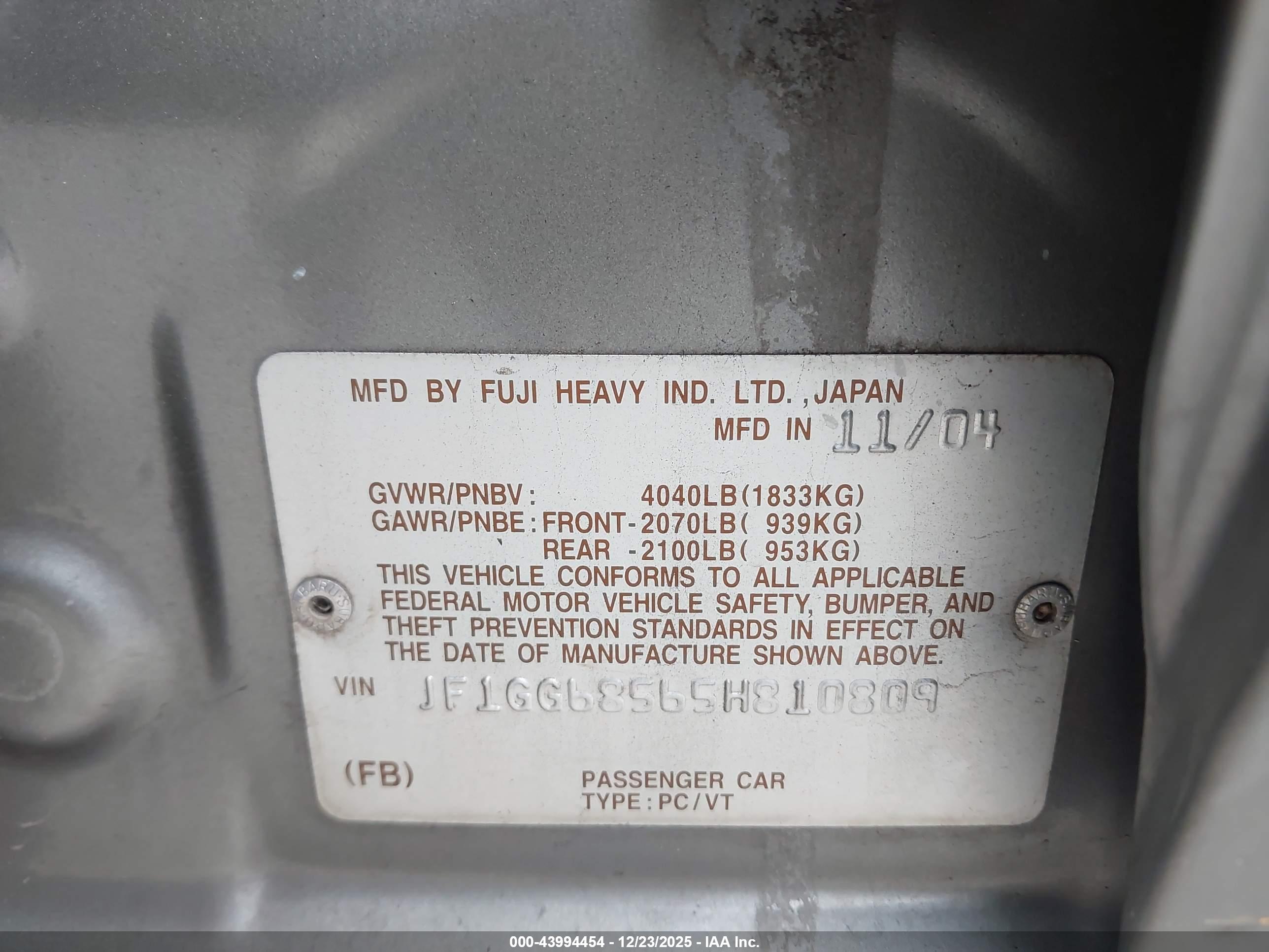 SUBARU IMPREZA image 9
