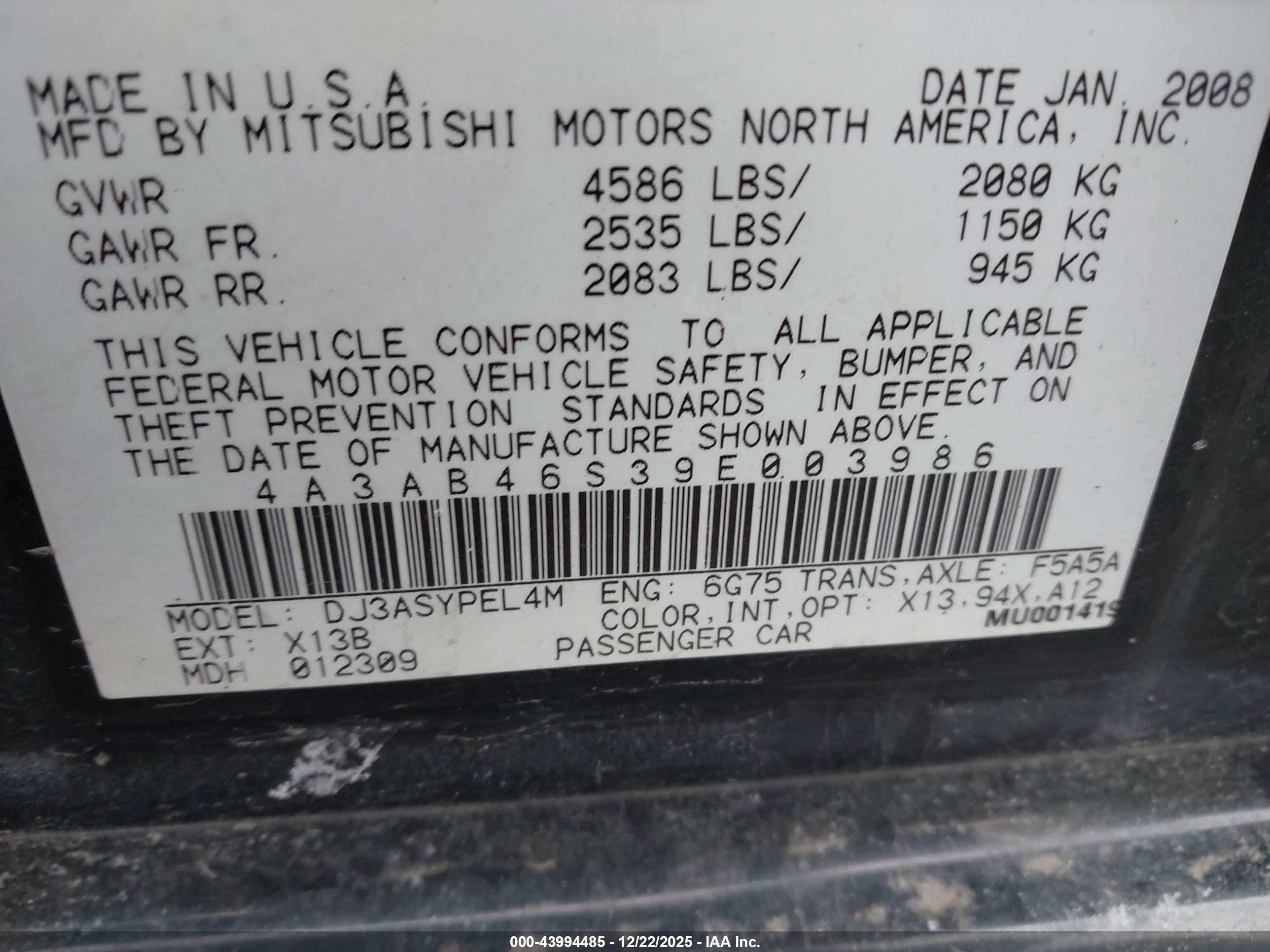 MITSUBISHI GALANT image 9