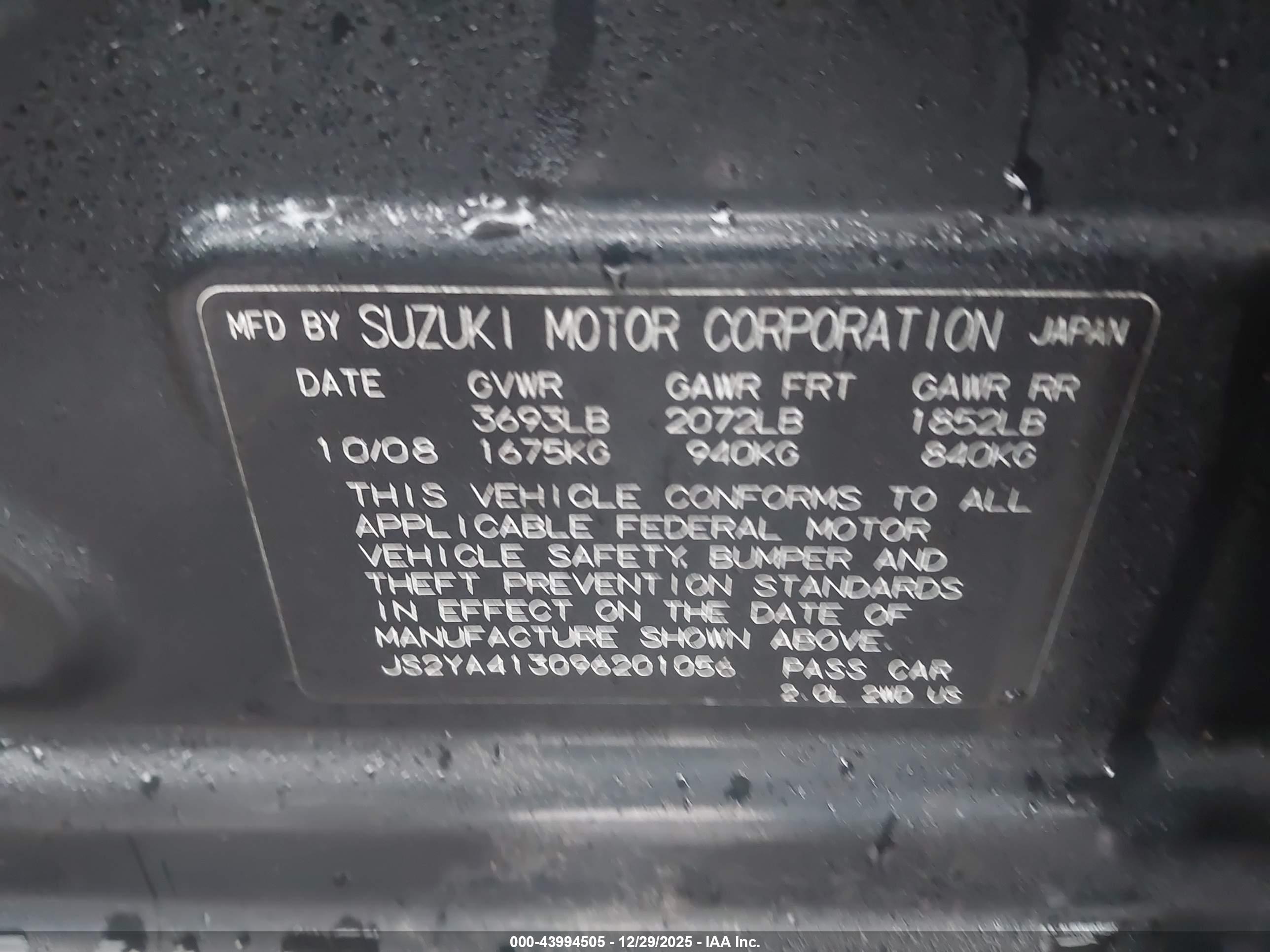 SUZUKI SX4 image 9