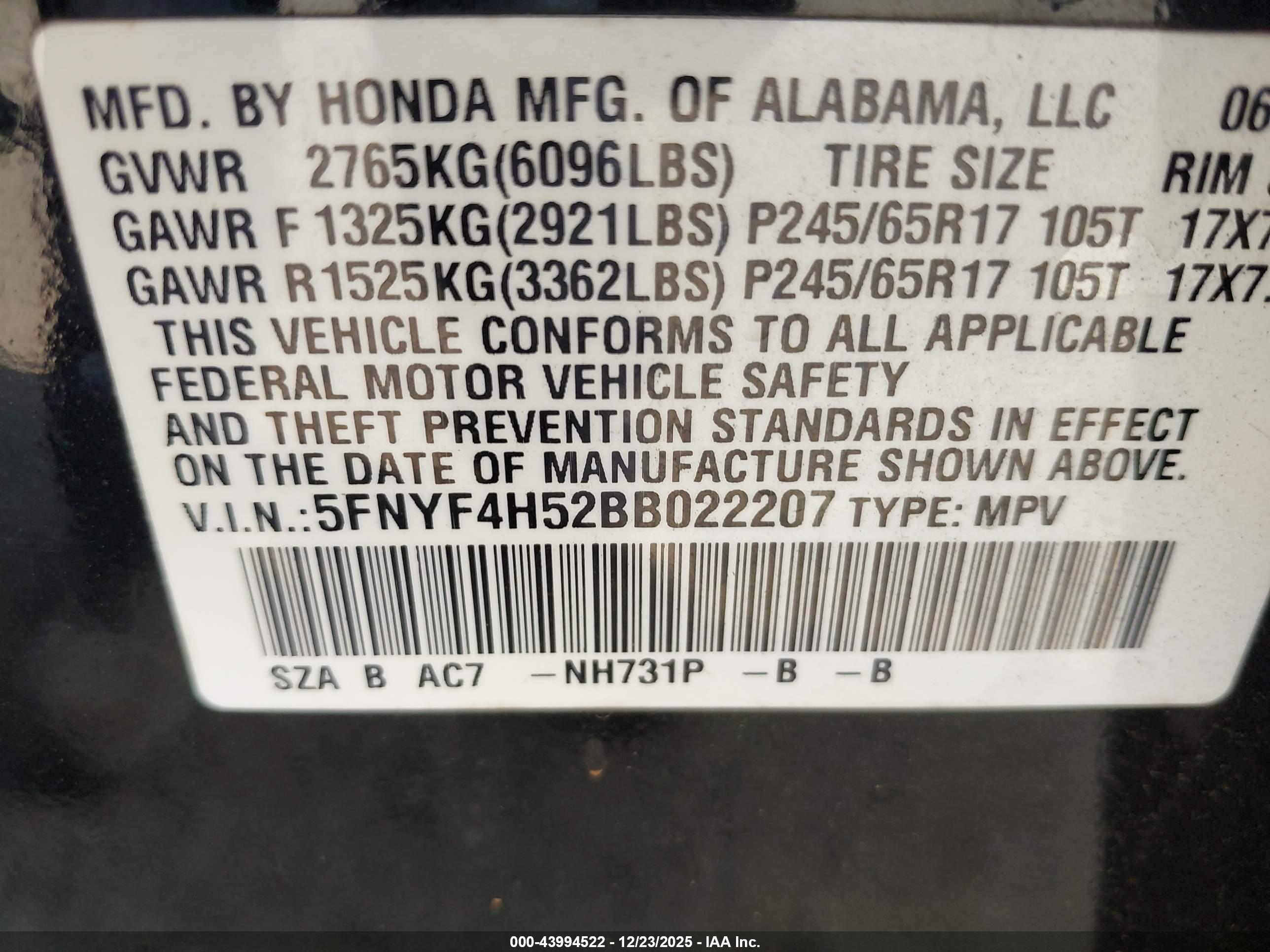 HONDA PILOT image 9