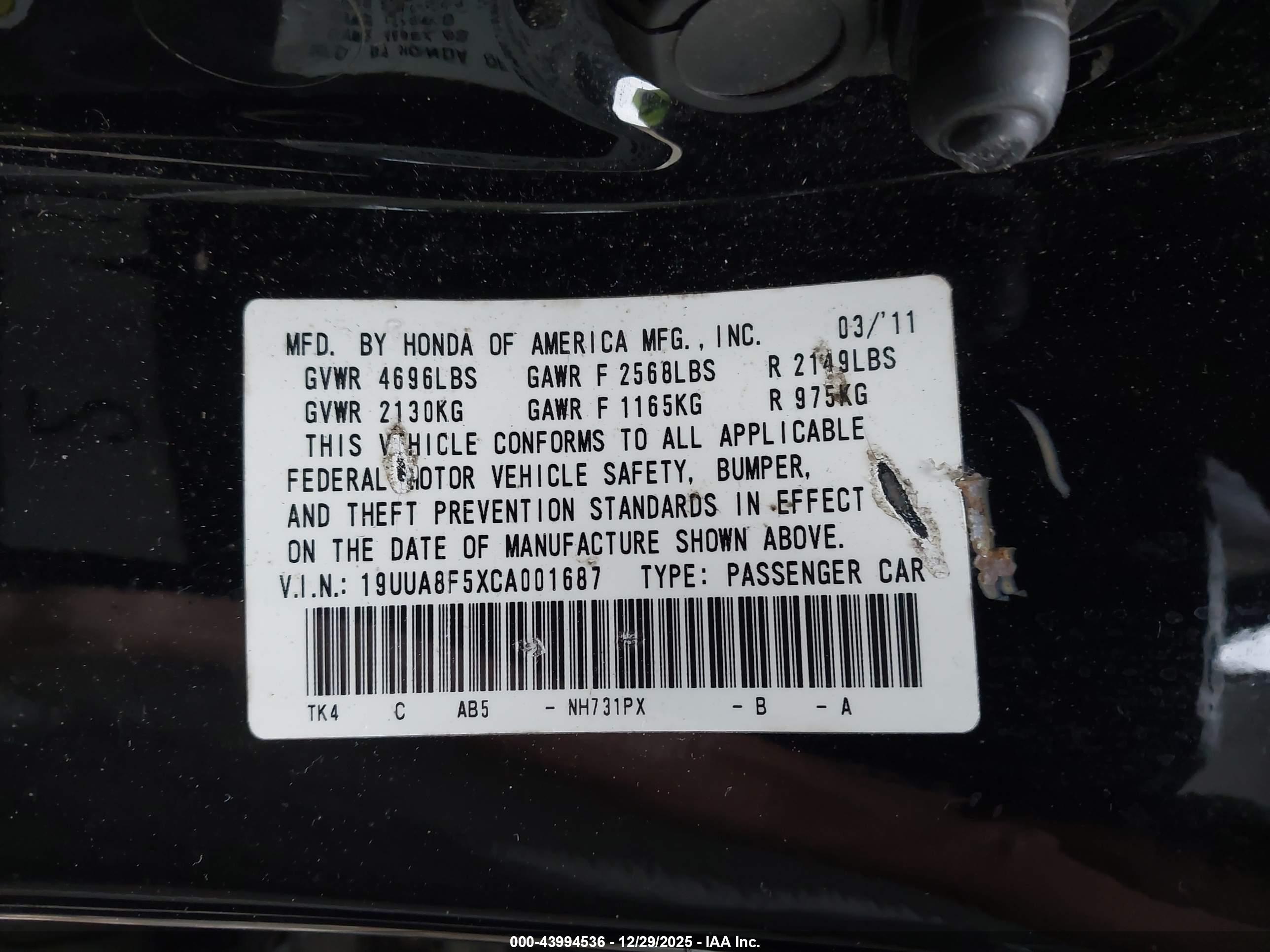 ACURA TL image 9