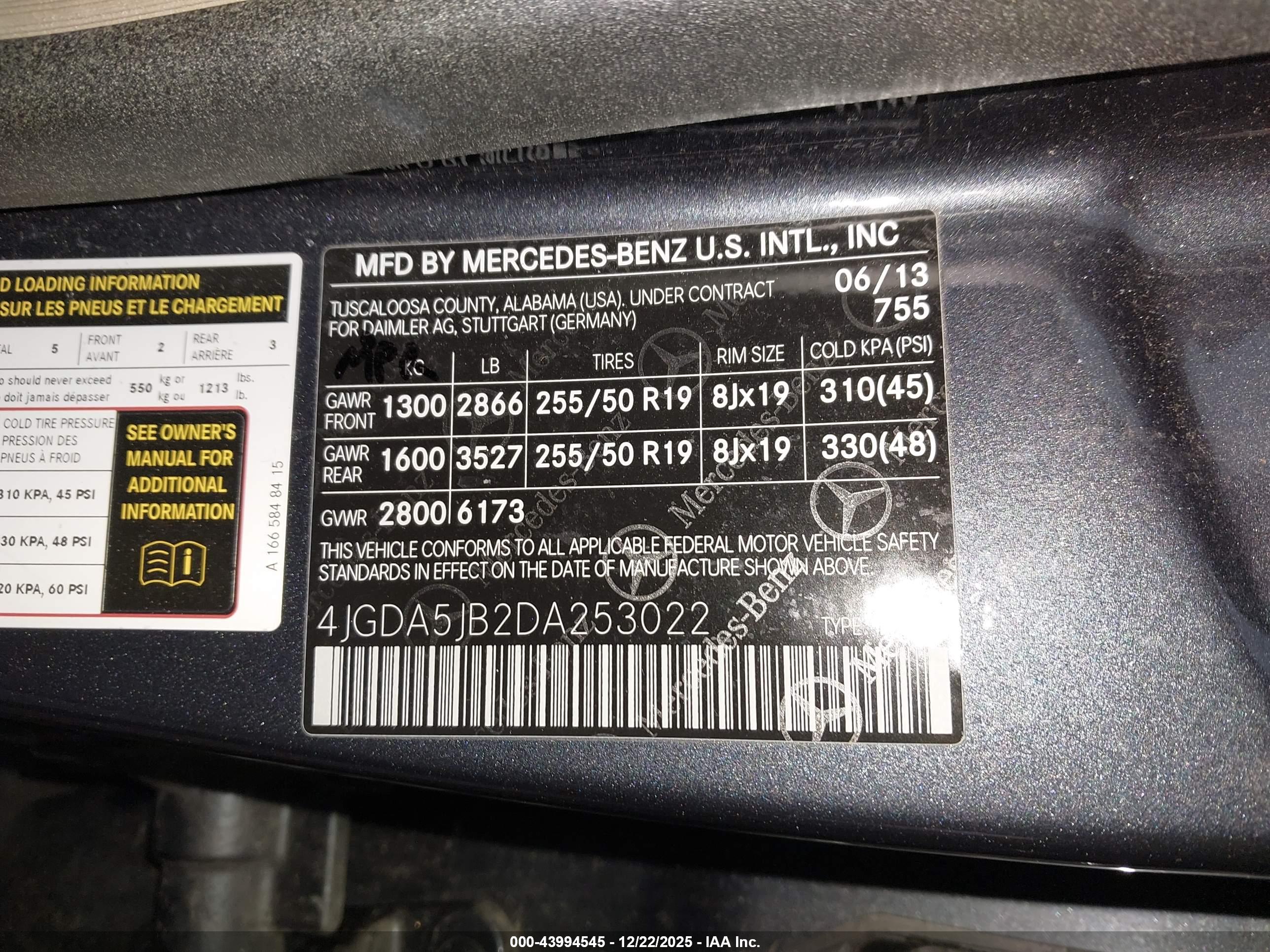 MERCEDES-BENZ ML image 9