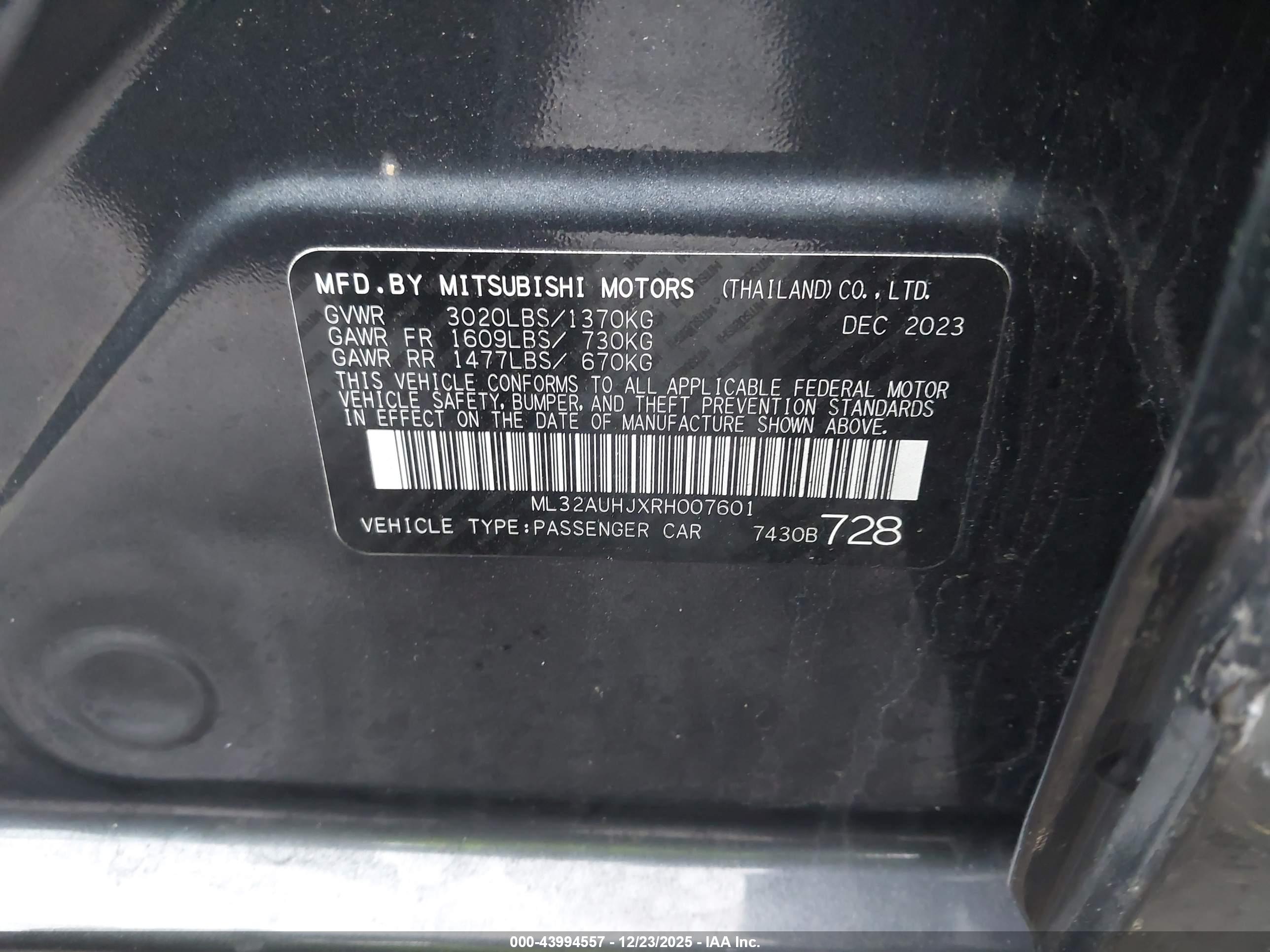 MITSUBISHI MIRAGE image 9