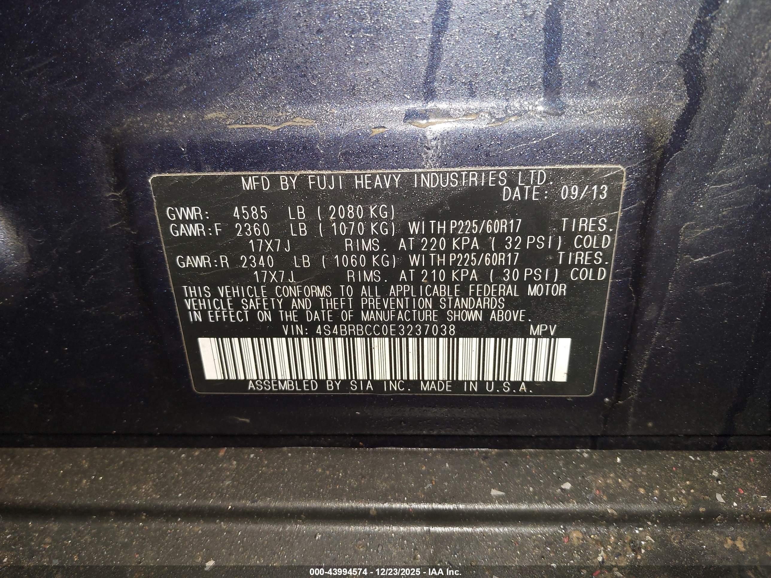 SUBARU OUTBACK image 9