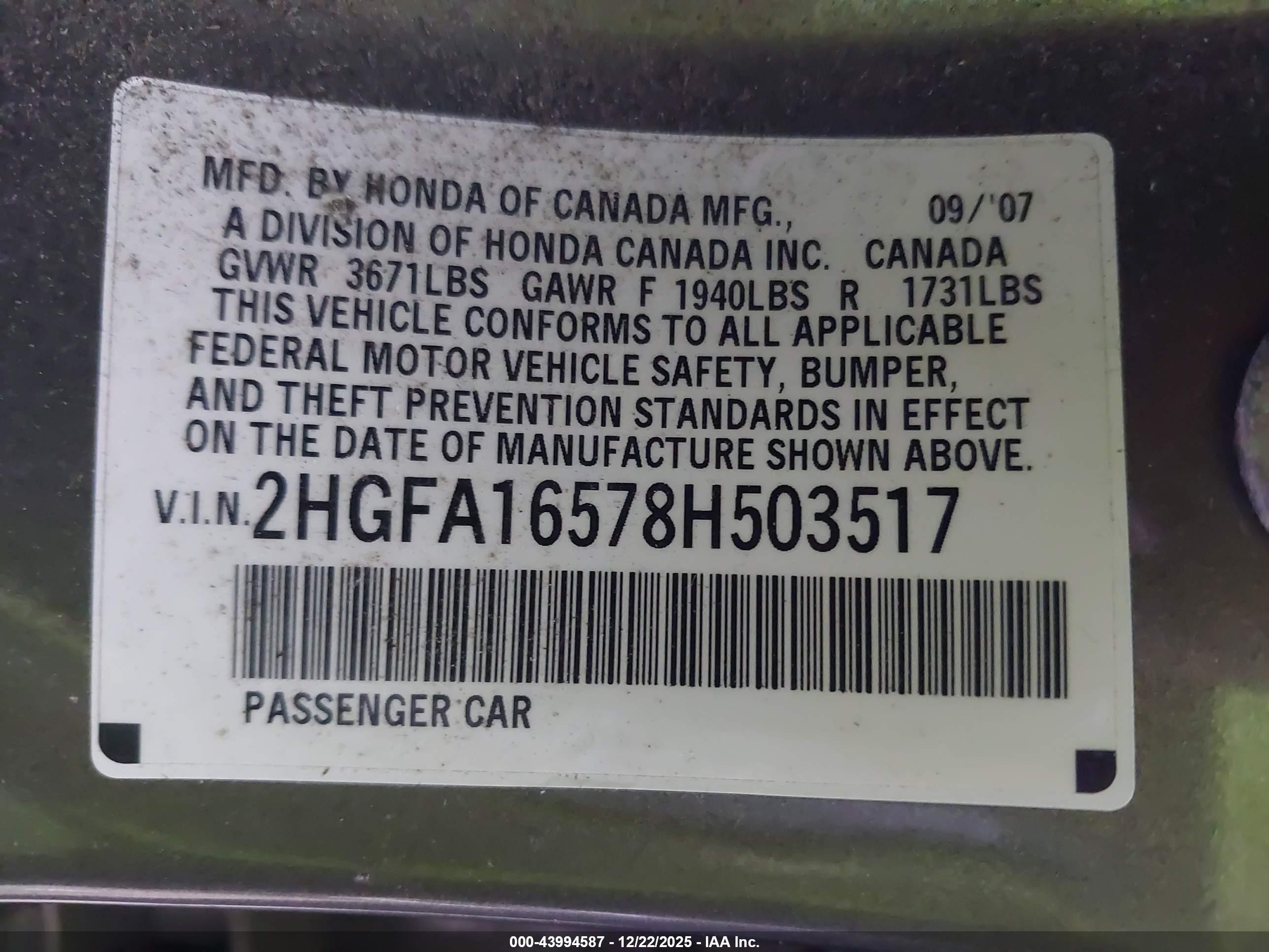 HONDA CIVIC image 9