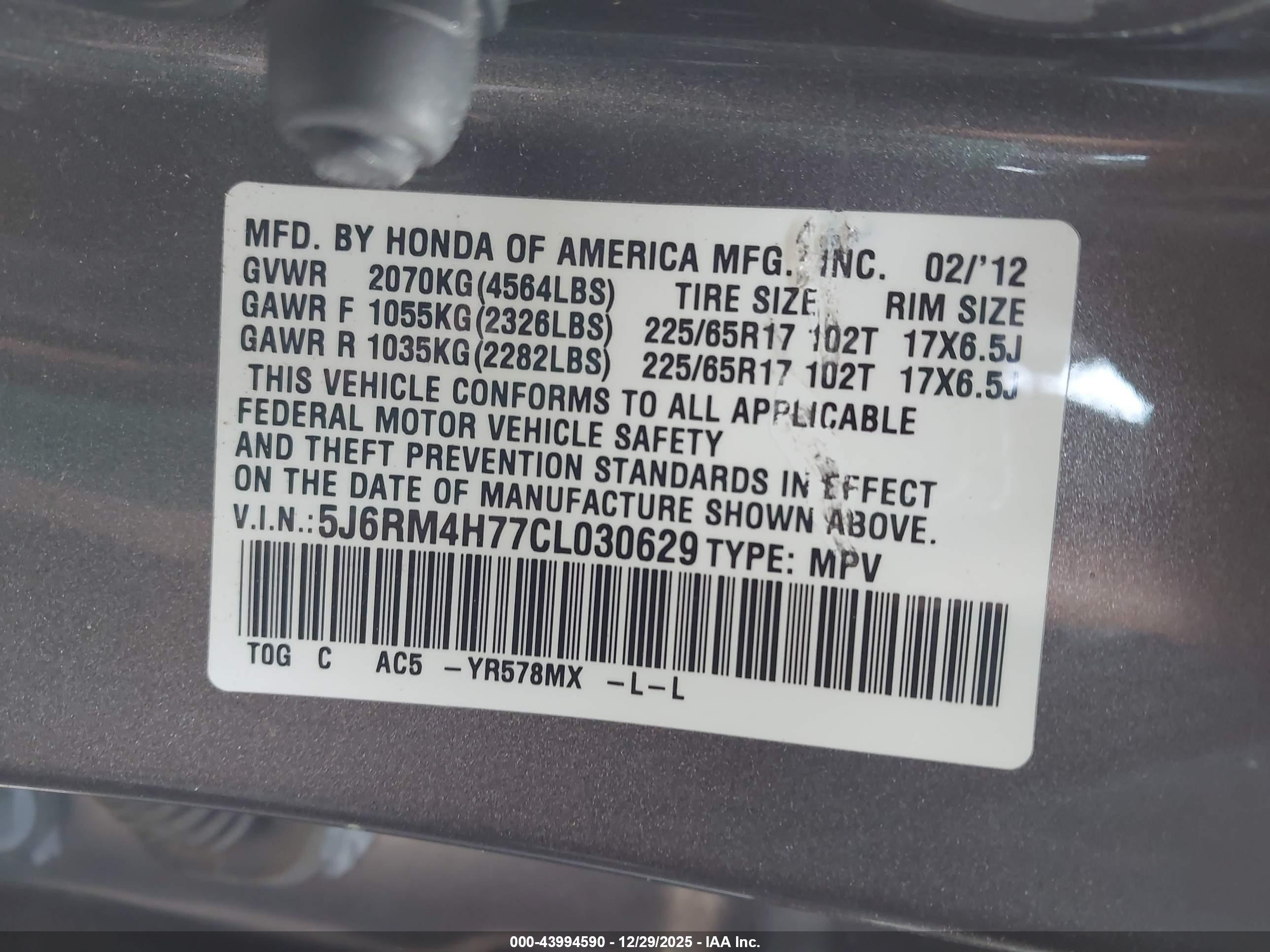 HONDA CR-V image 9
