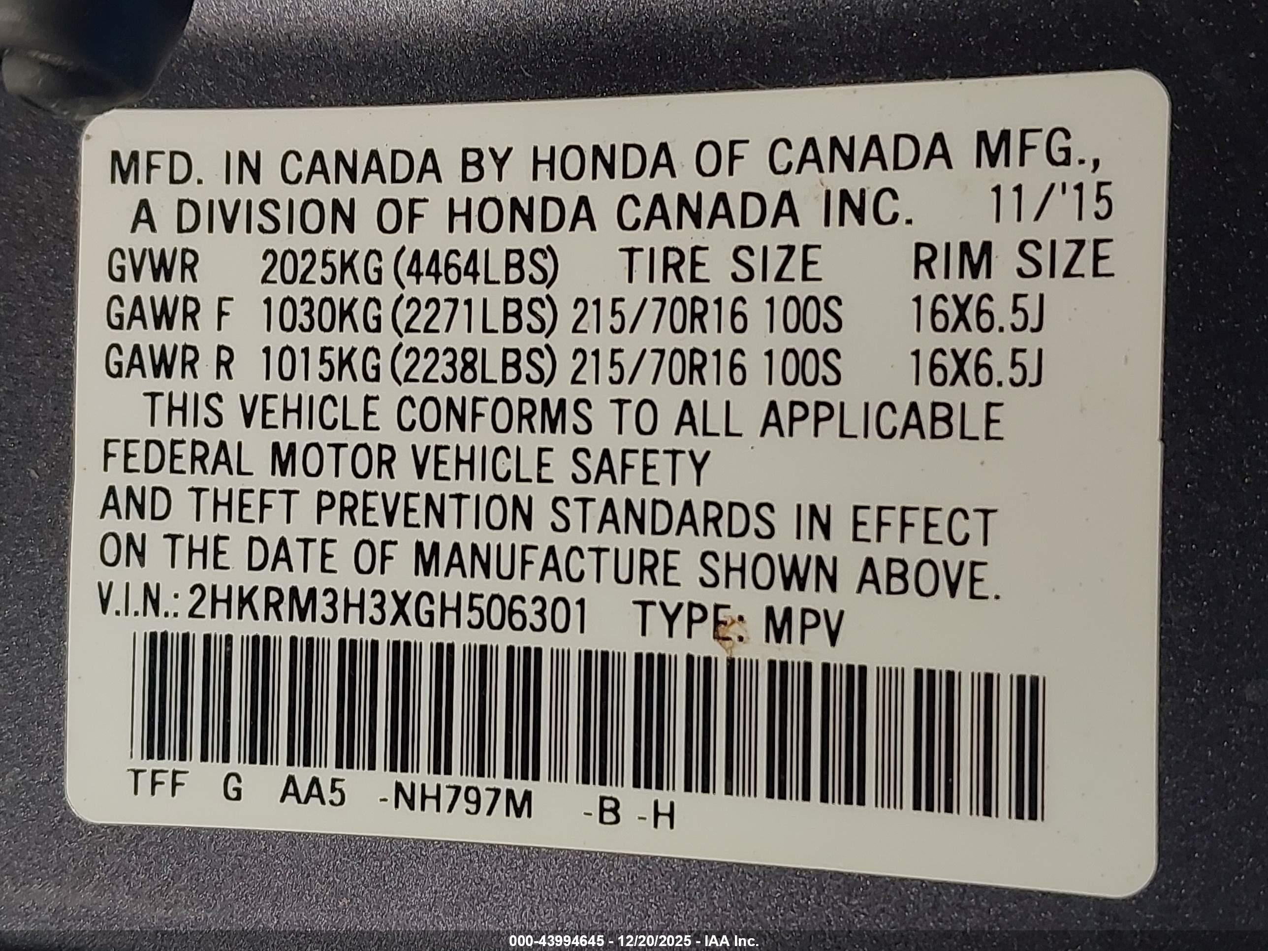 HONDA CR-V image 9