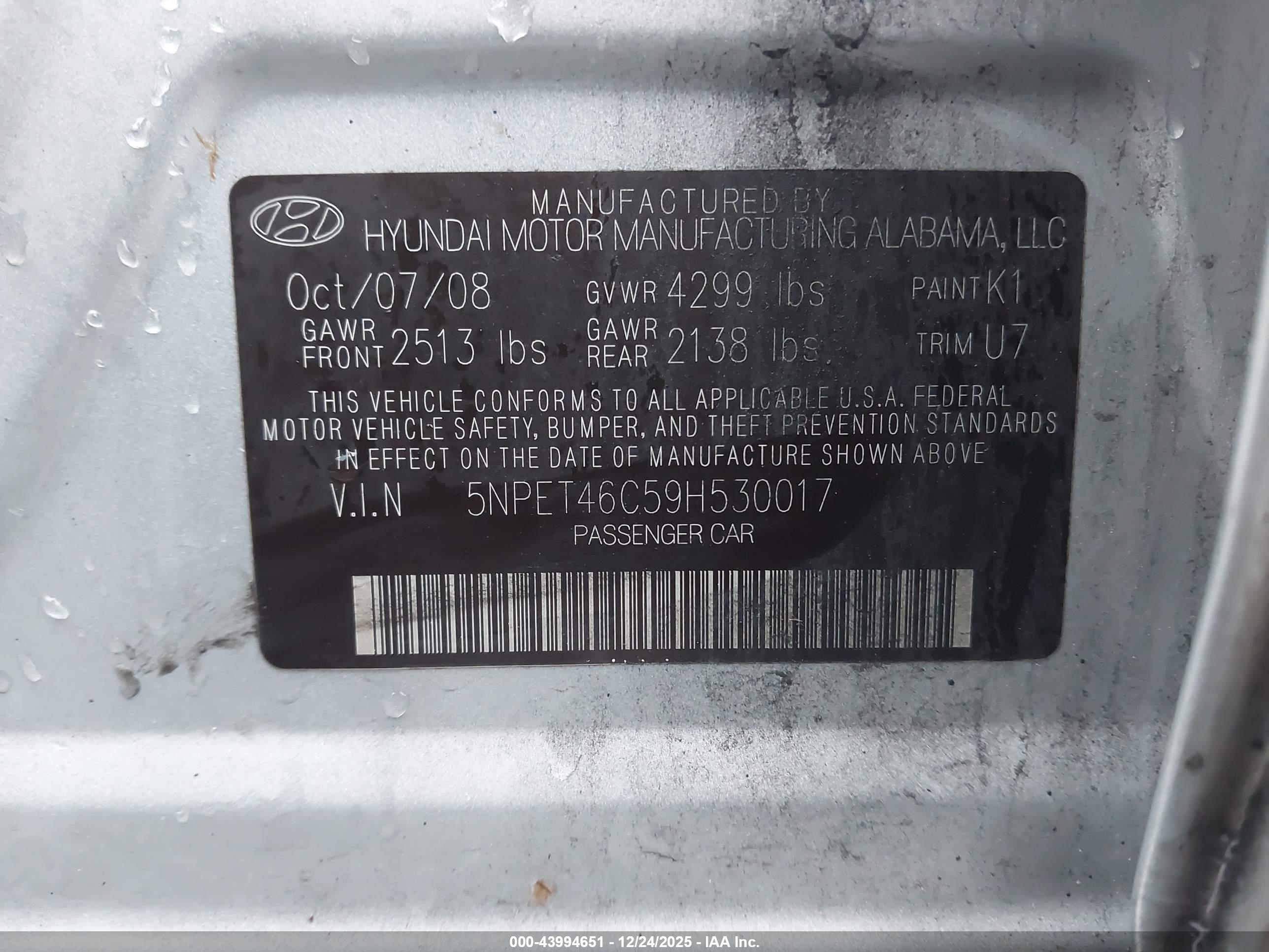 HYUNDAI SONATA image 9