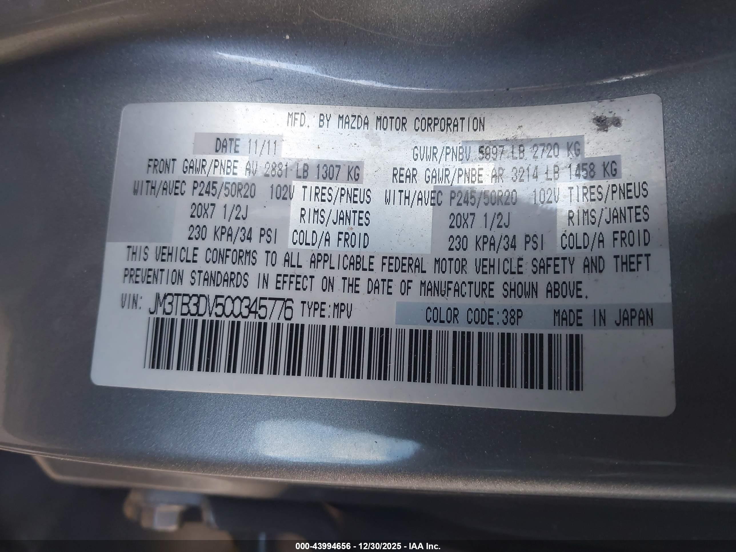 MAZDA CX-9 image 9