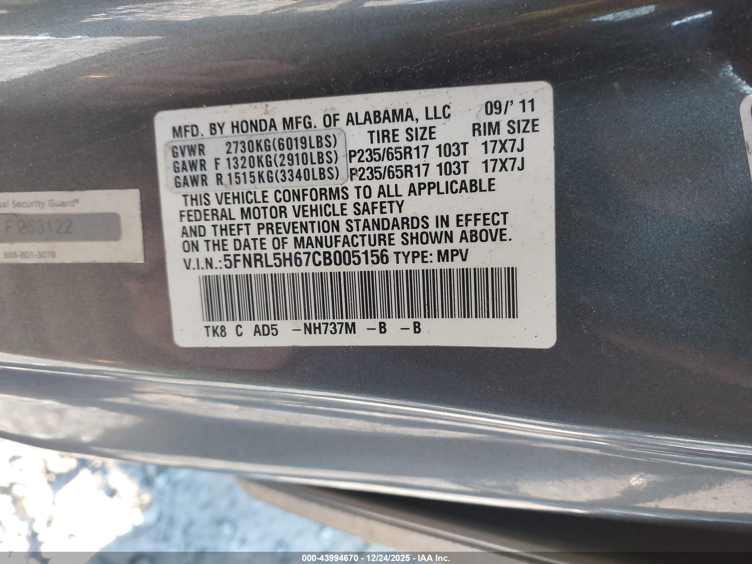 HONDA ODYSSEY image 9