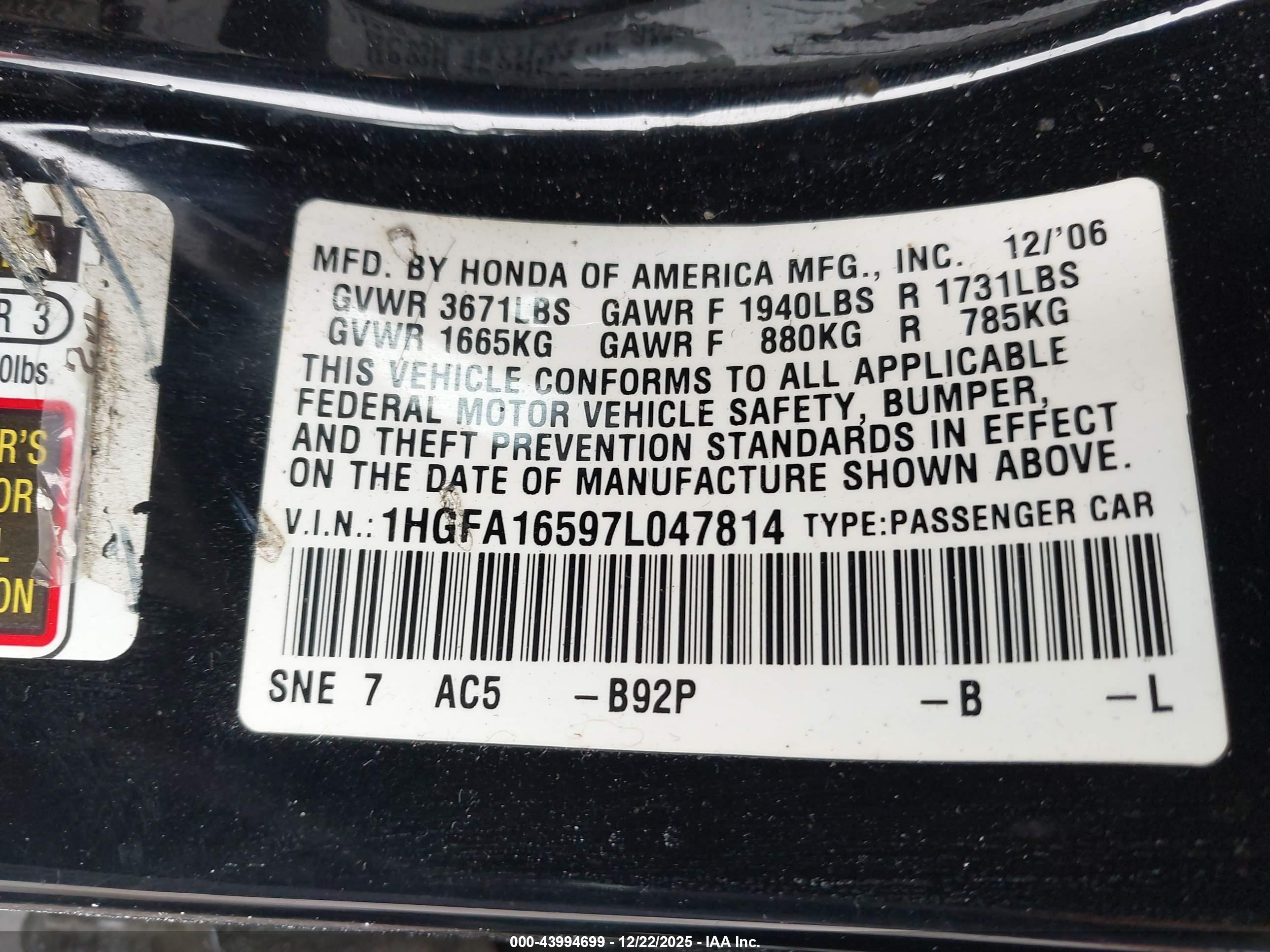 HONDA CIVIC image 9