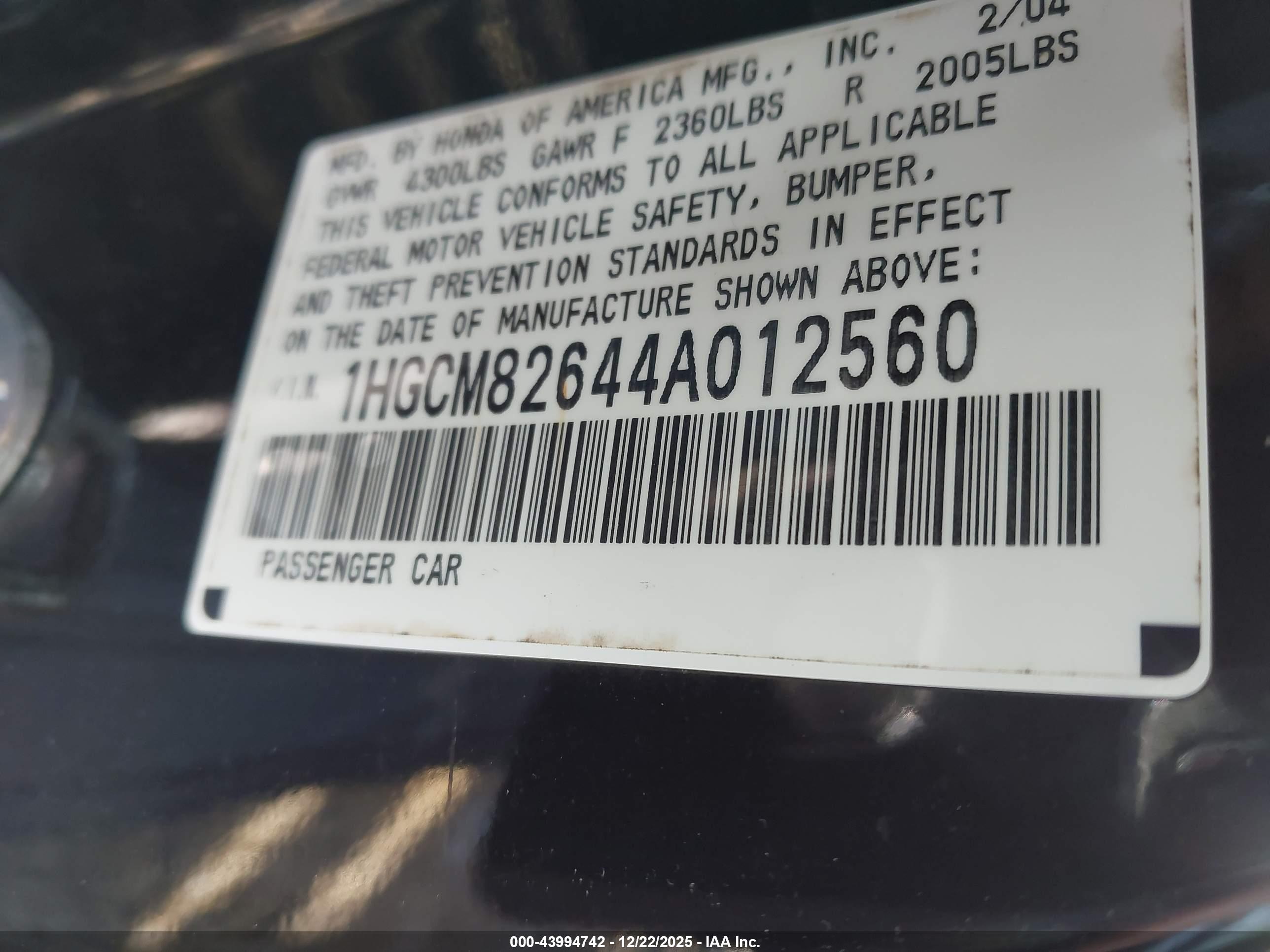 HONDA ACCORD image 9