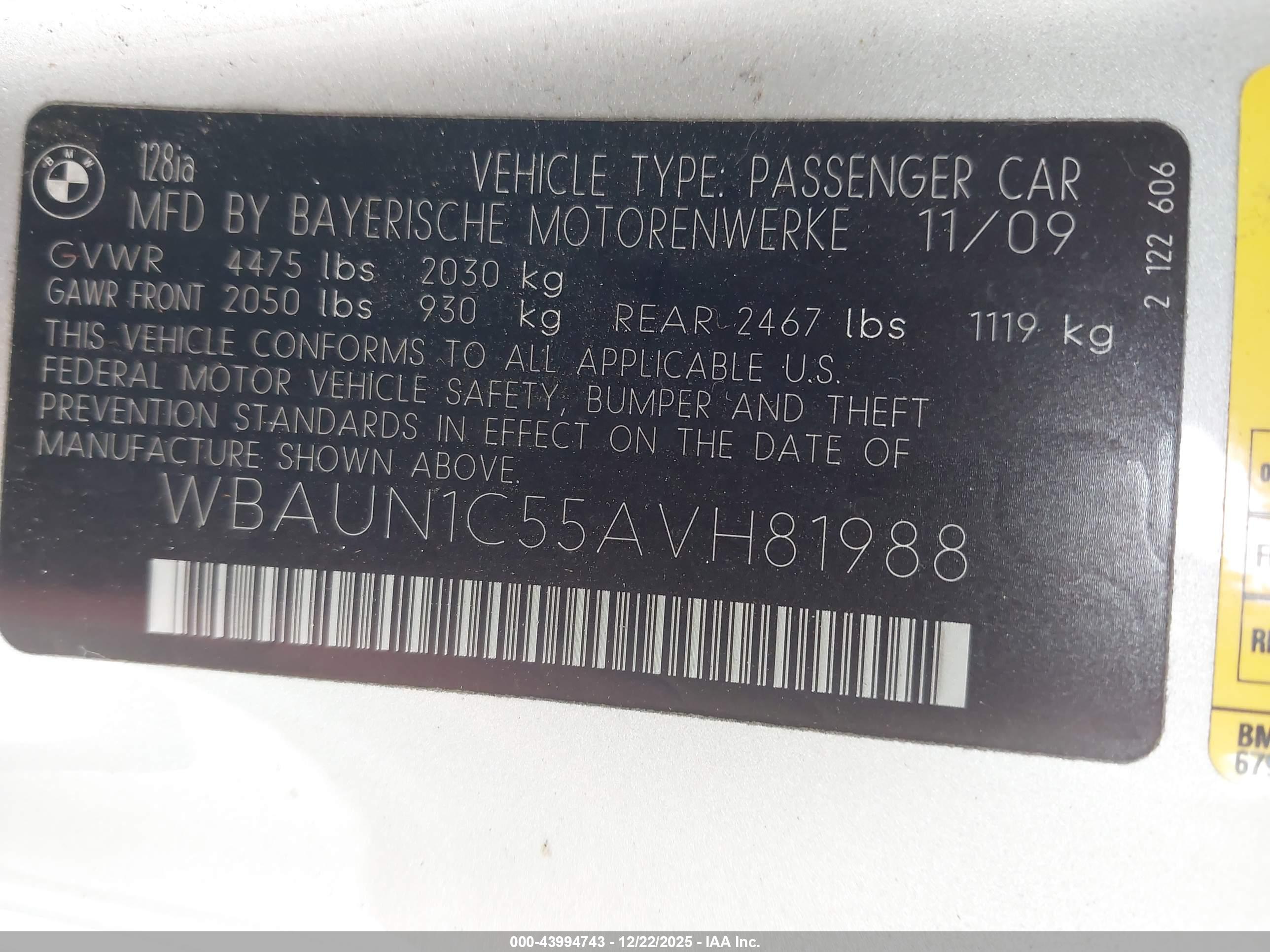 BMW 128I image 9