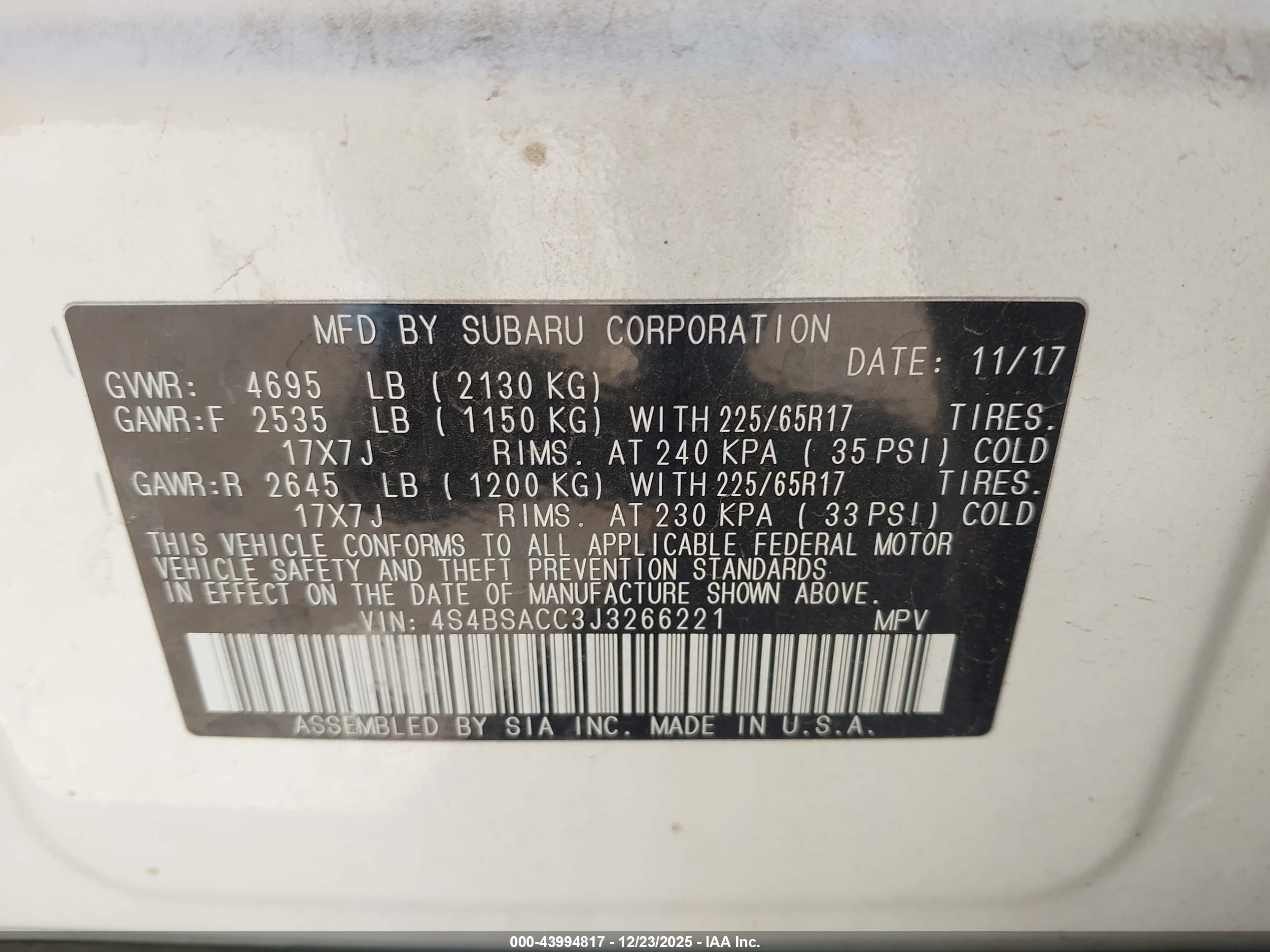 SUBARU OUTBACK image 9