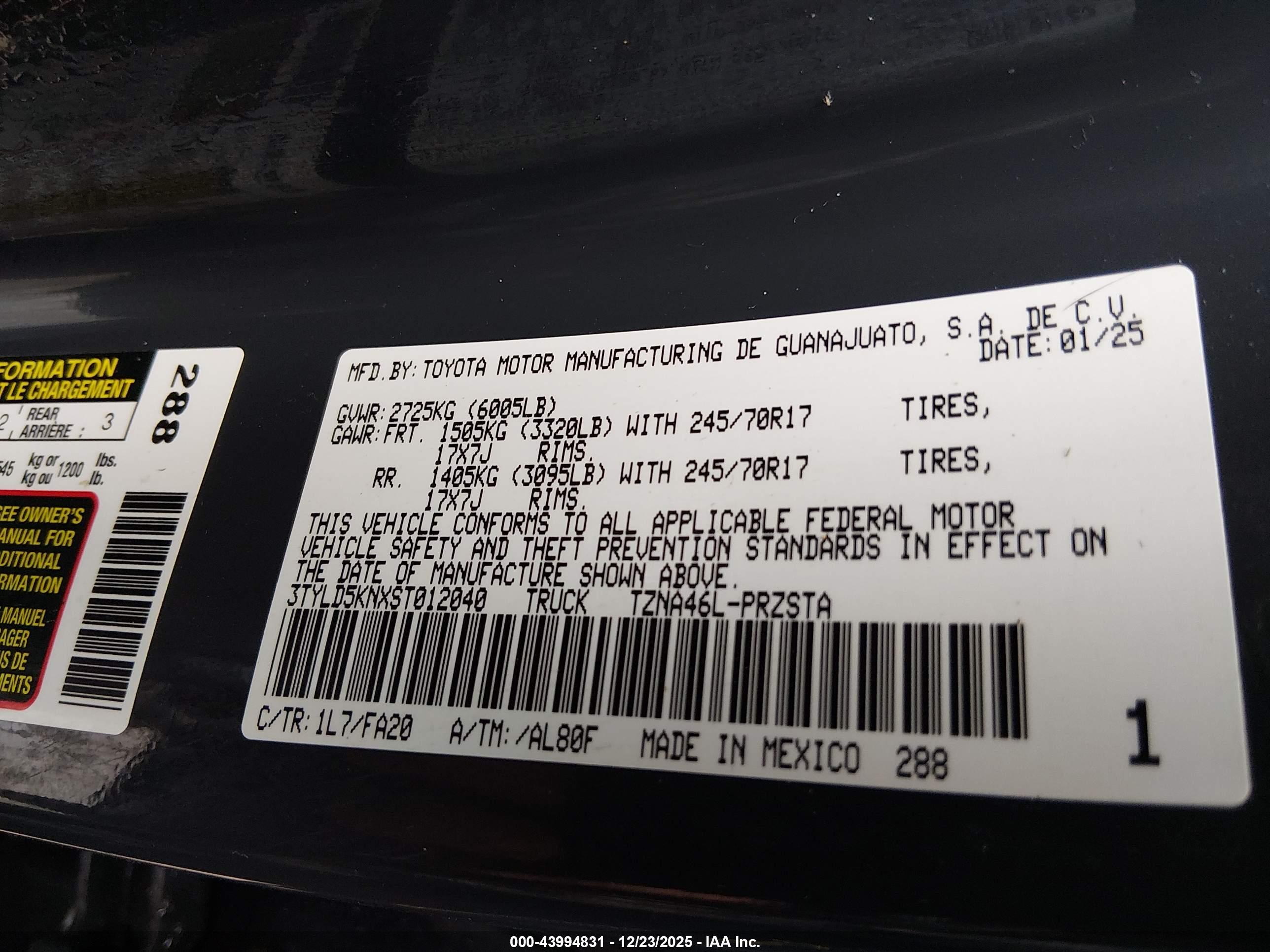 TOYOTA TACOMA image 9
