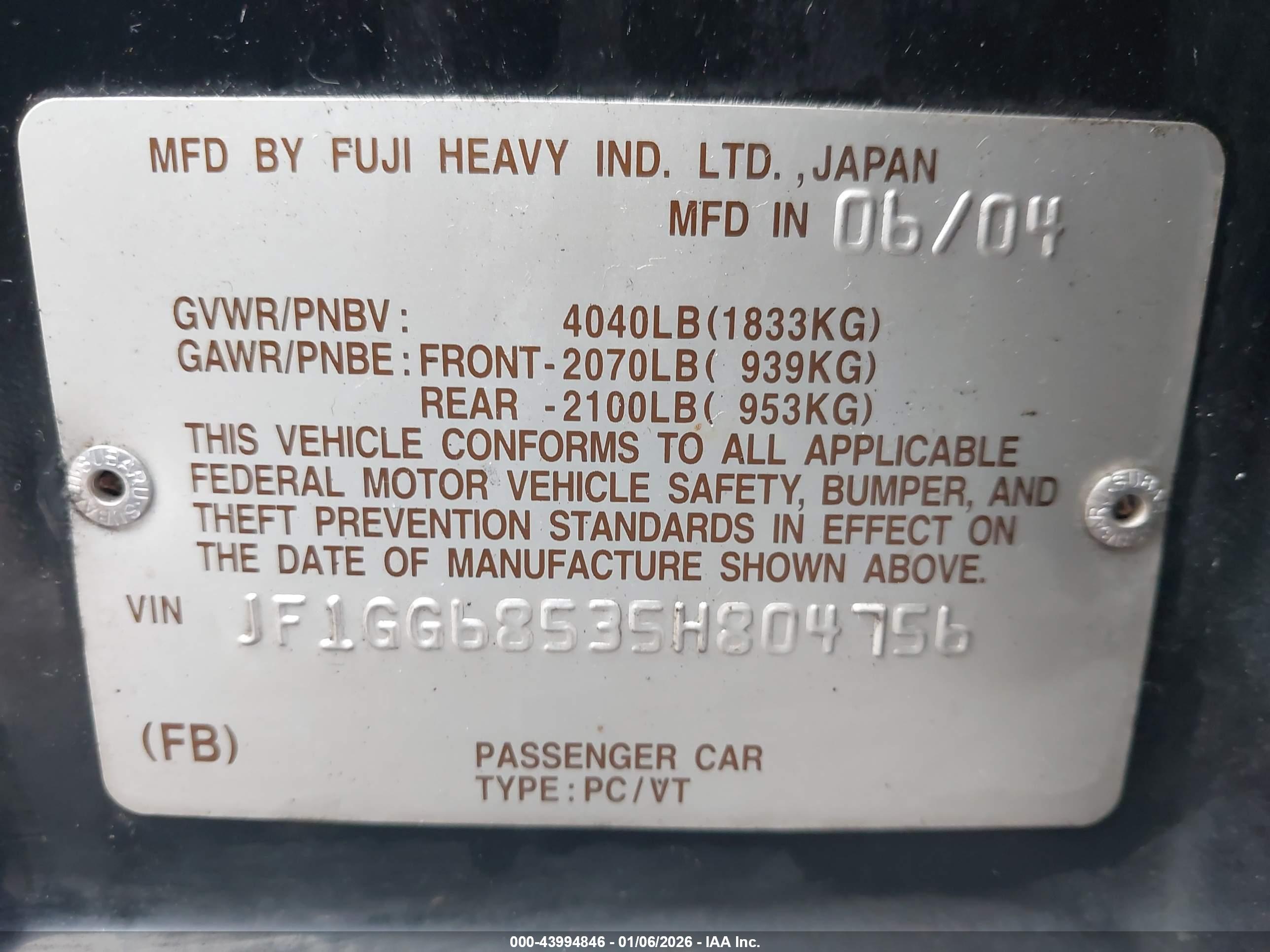 SUBARU IMPREZA image 9