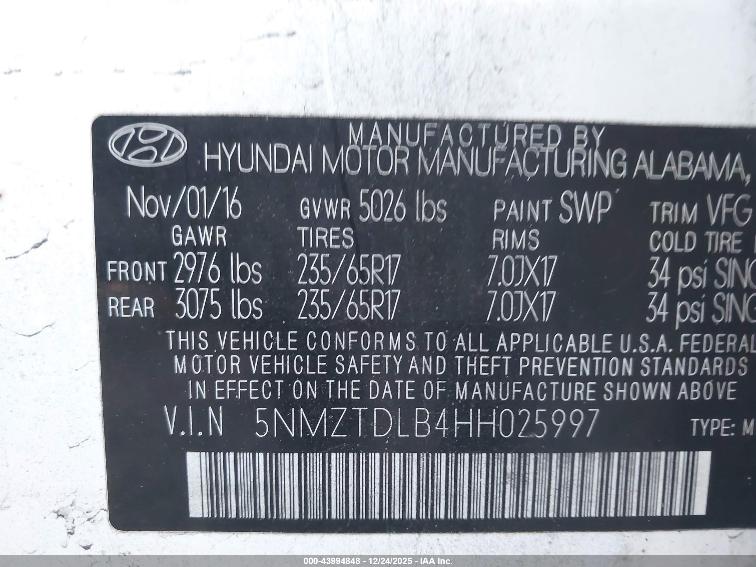 HYUNDAI SANTA image 9