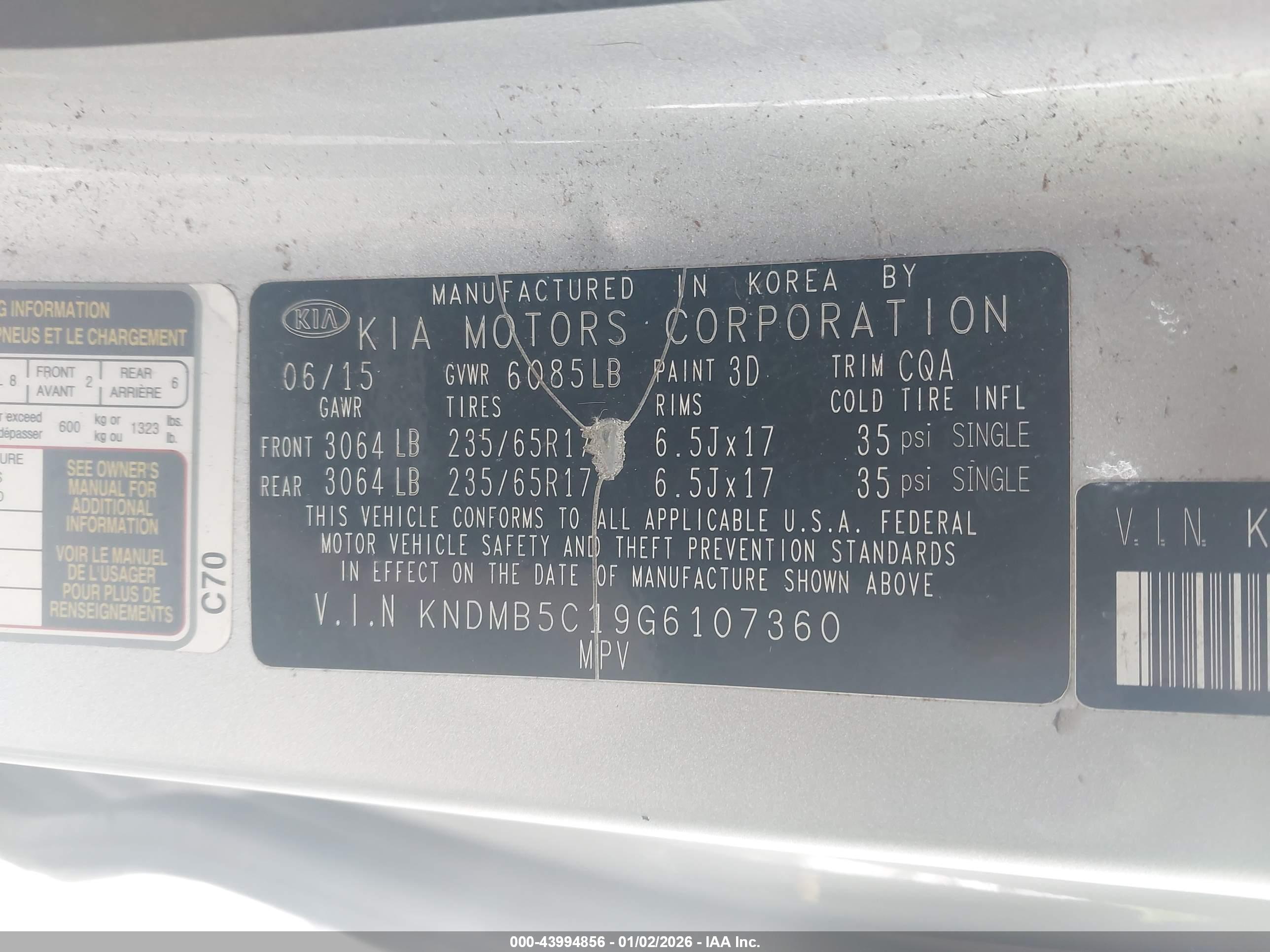 KIA SEDONA image 9