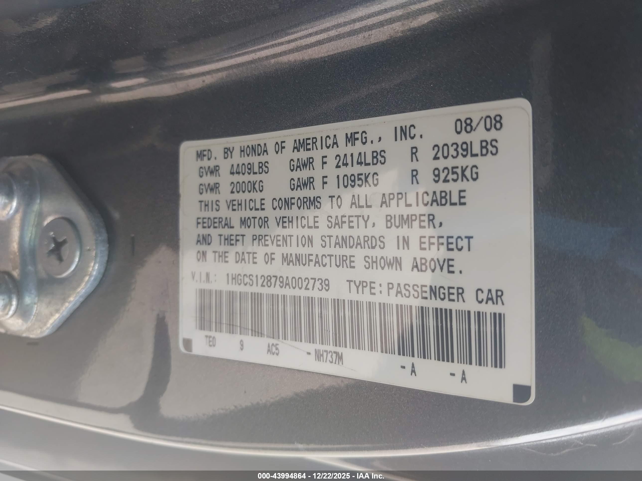 HONDA ACCORD image 9