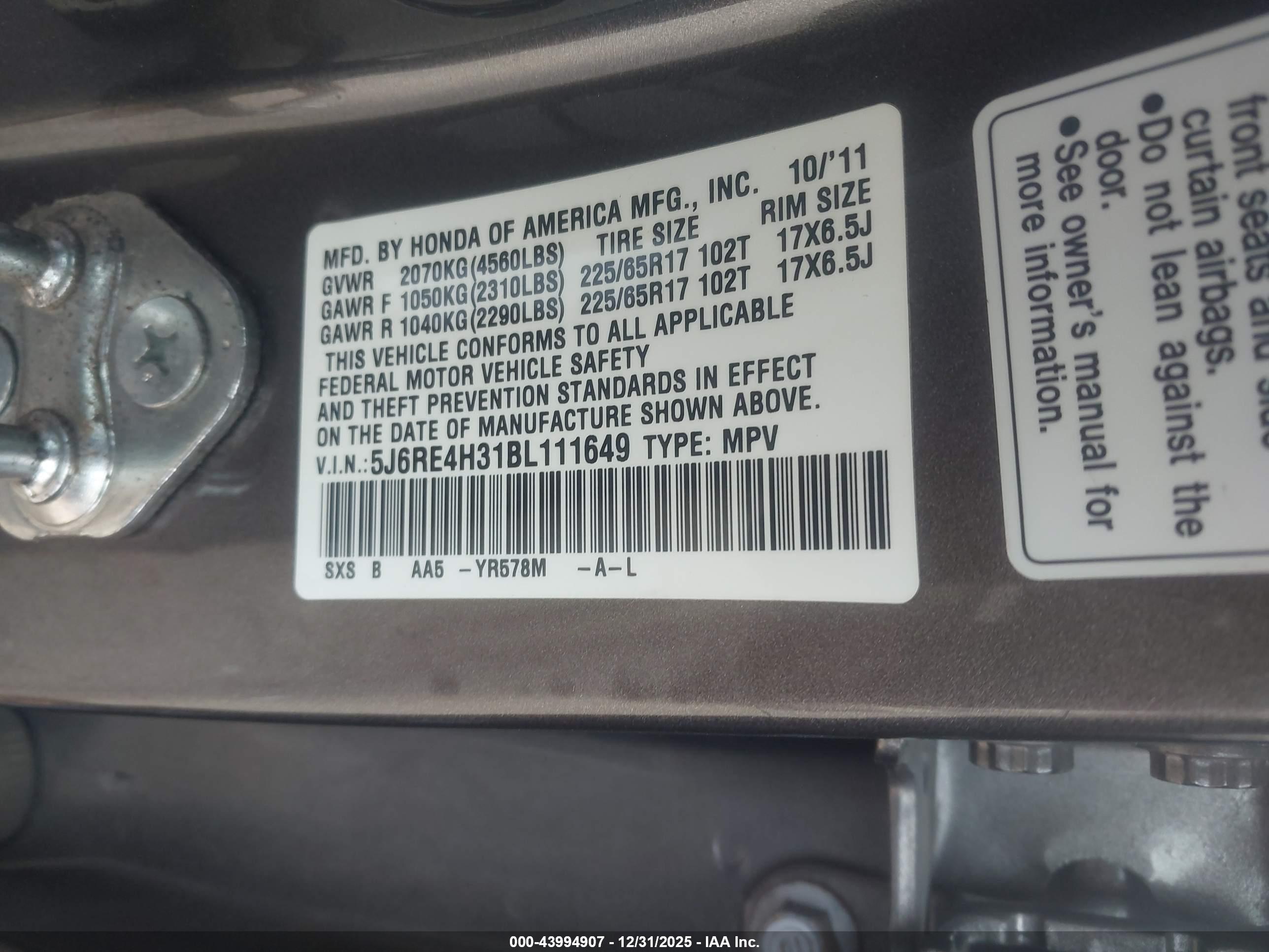 HONDA CR-V image 9