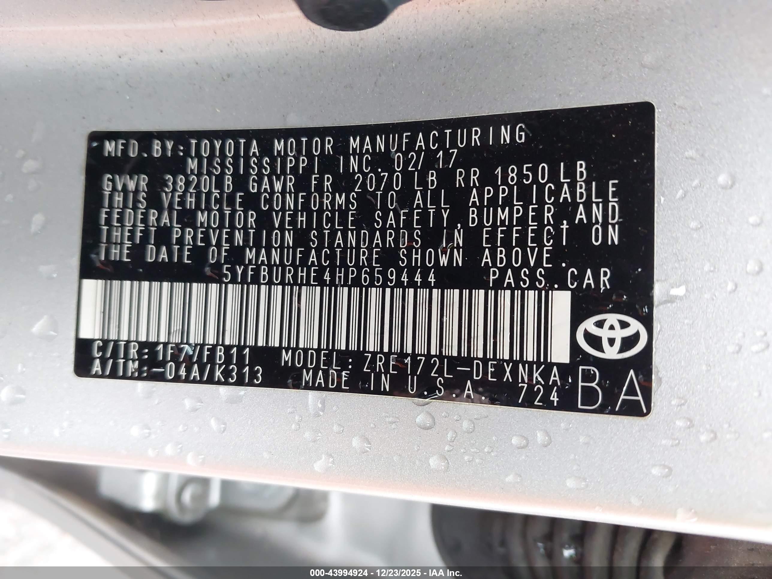 TOYOTA COROLLA image 9