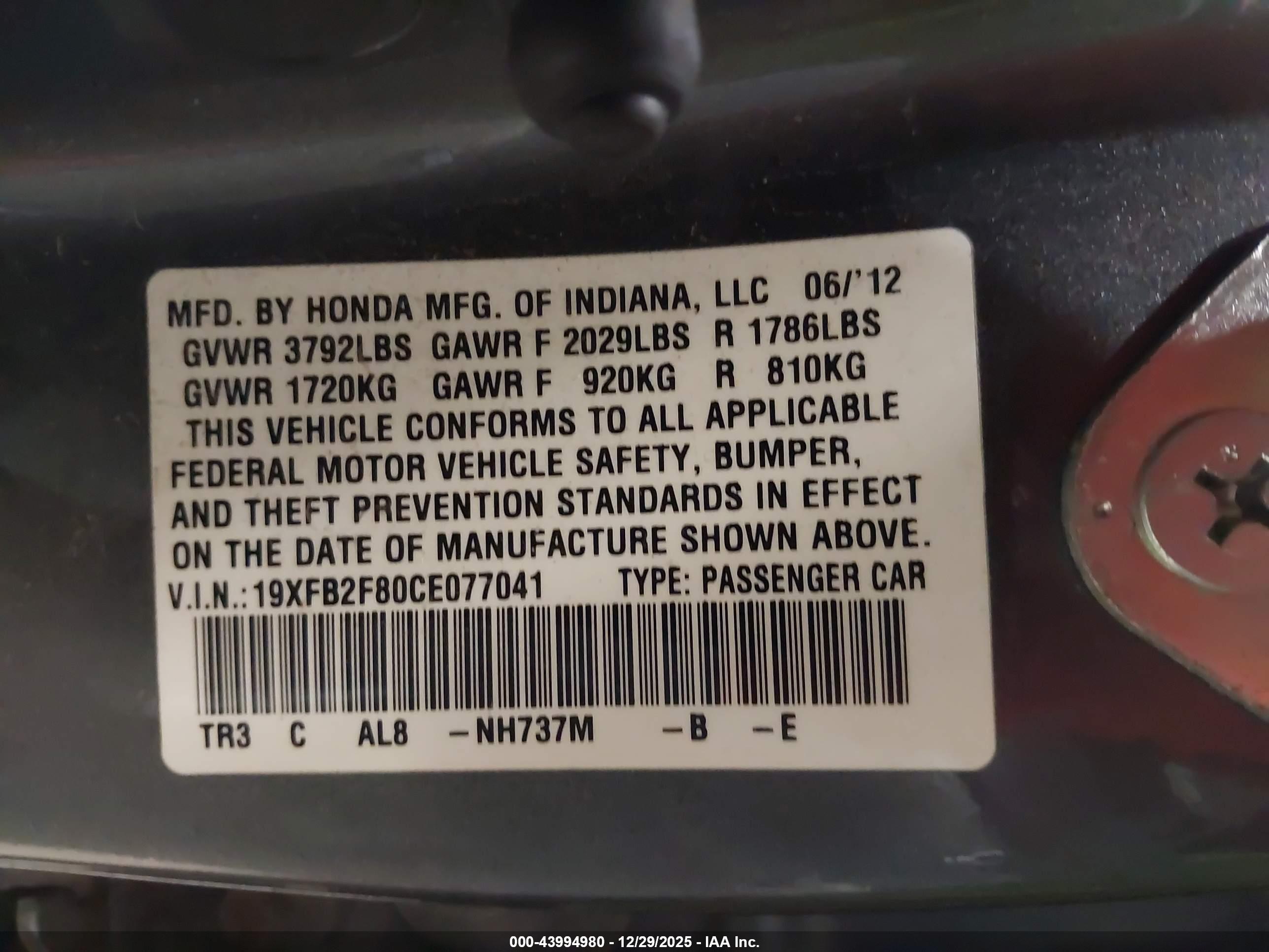 HONDA CIVIC image 9