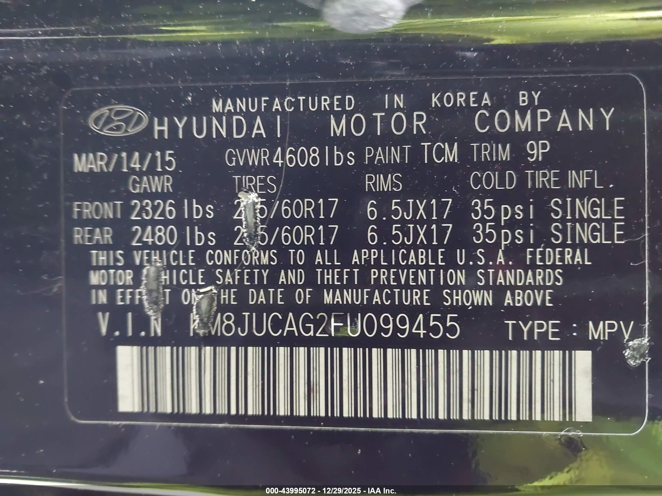 HYUNDAI TUCSON image 9