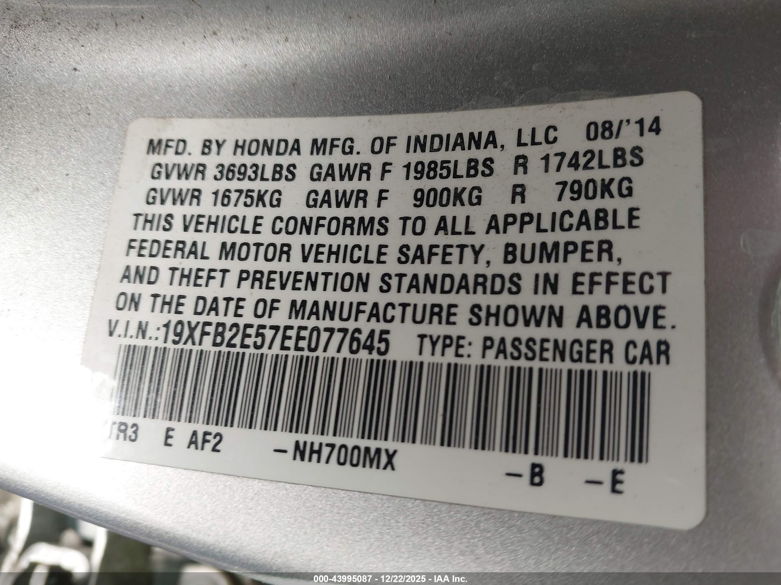 HONDA CIVIC image 9